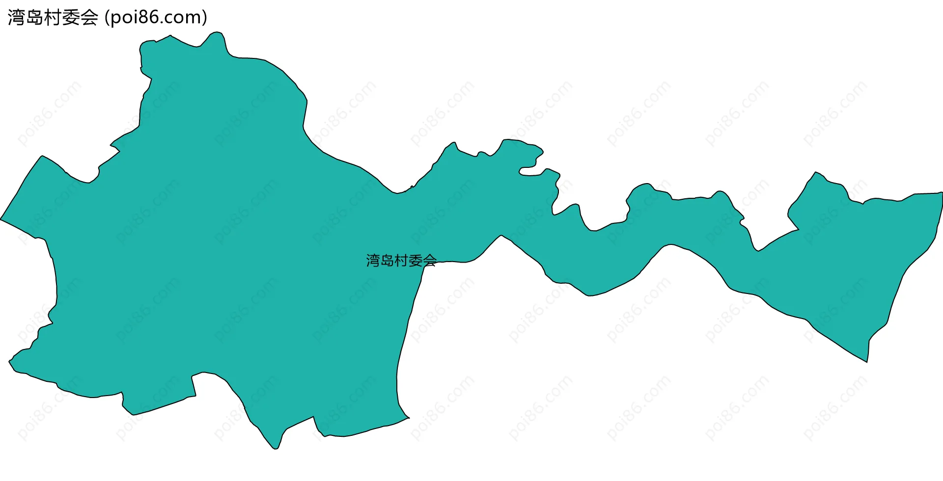 湾岛村委会边界地图