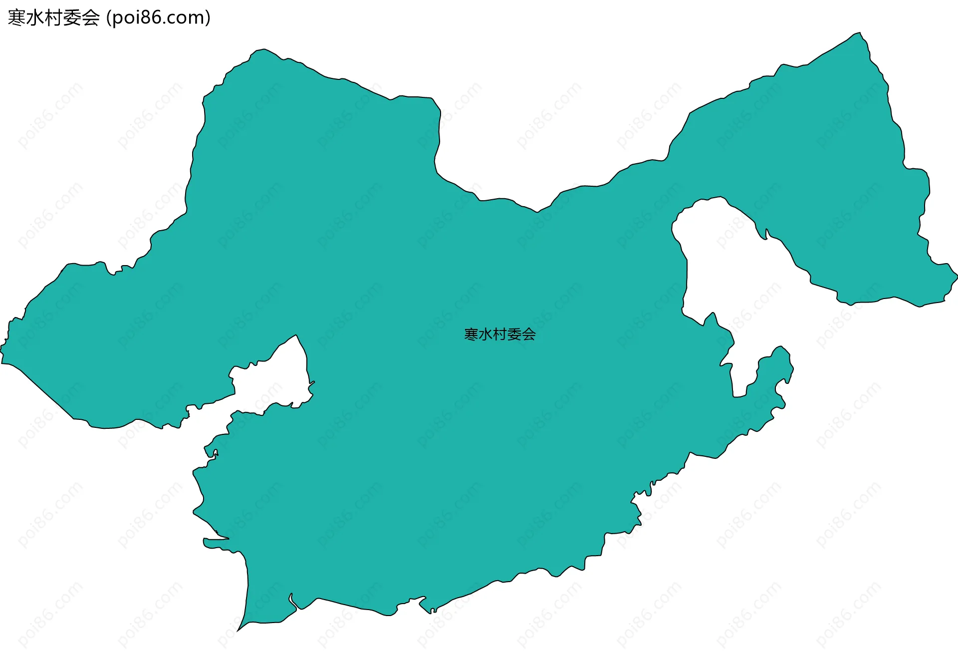 寒水村委会边界地图