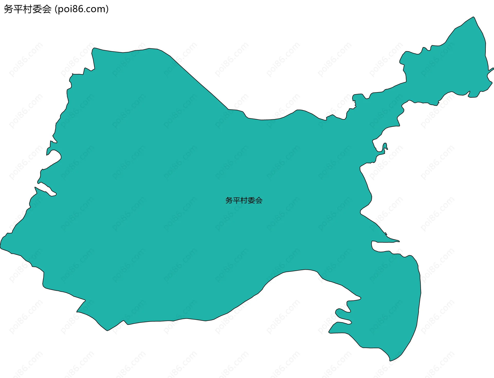 务平村委会边界地图