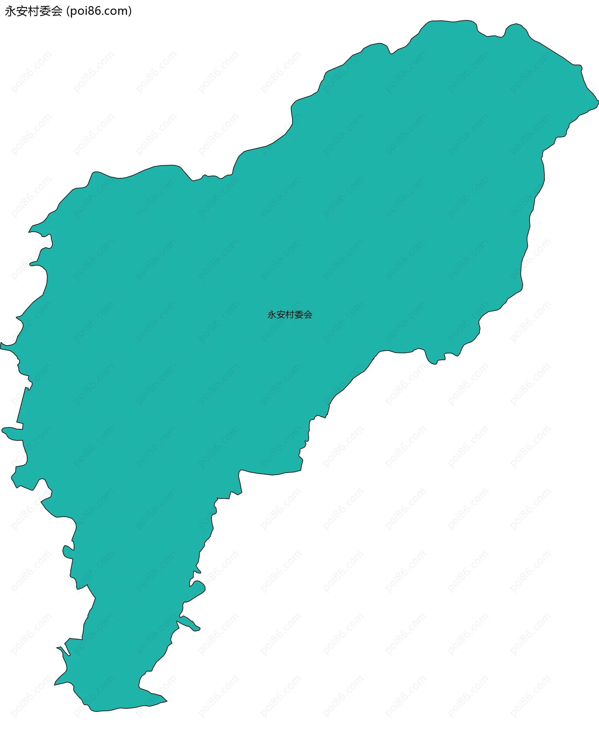 永安村委会边界地图