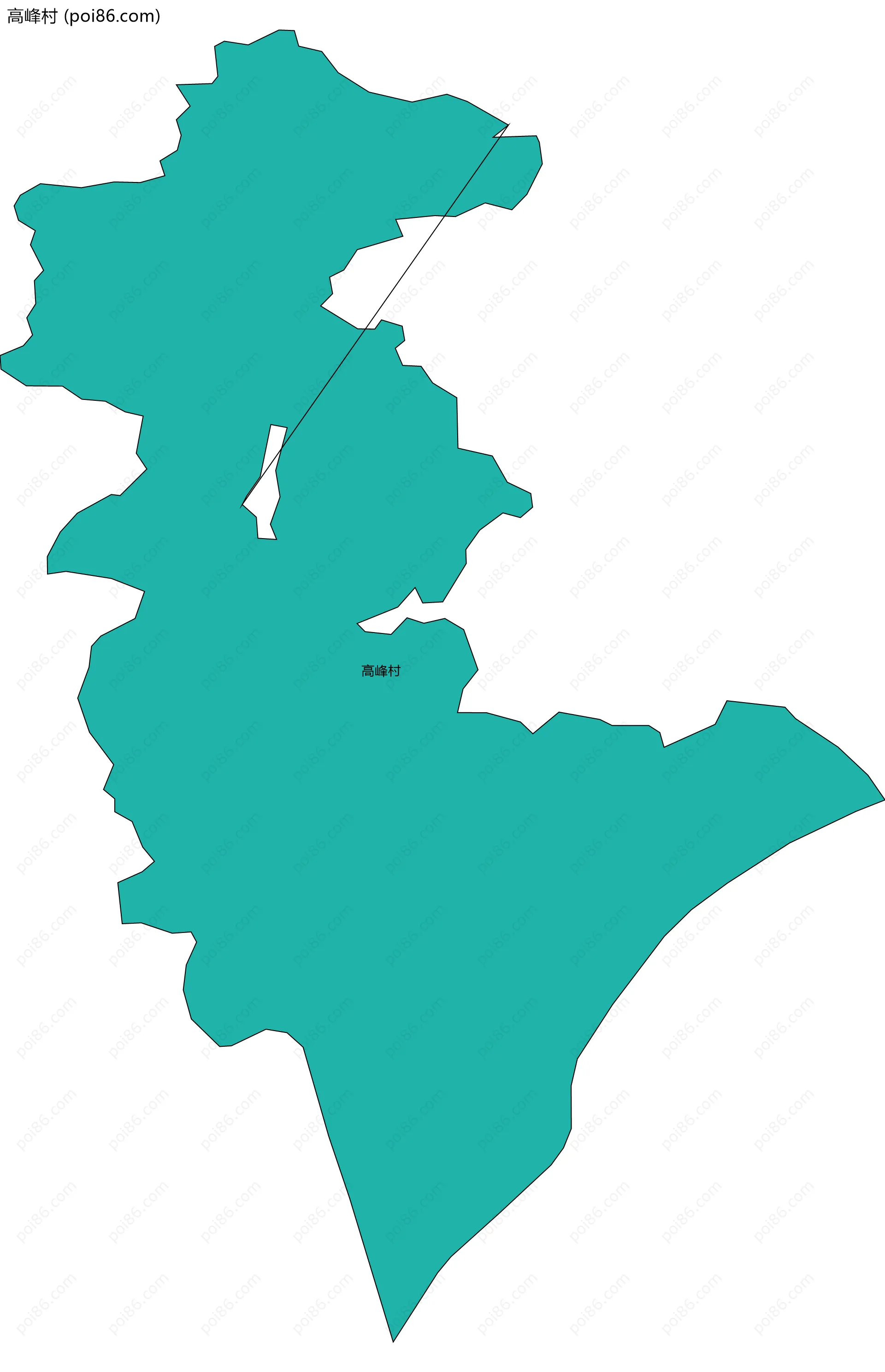 高峰村边界地图