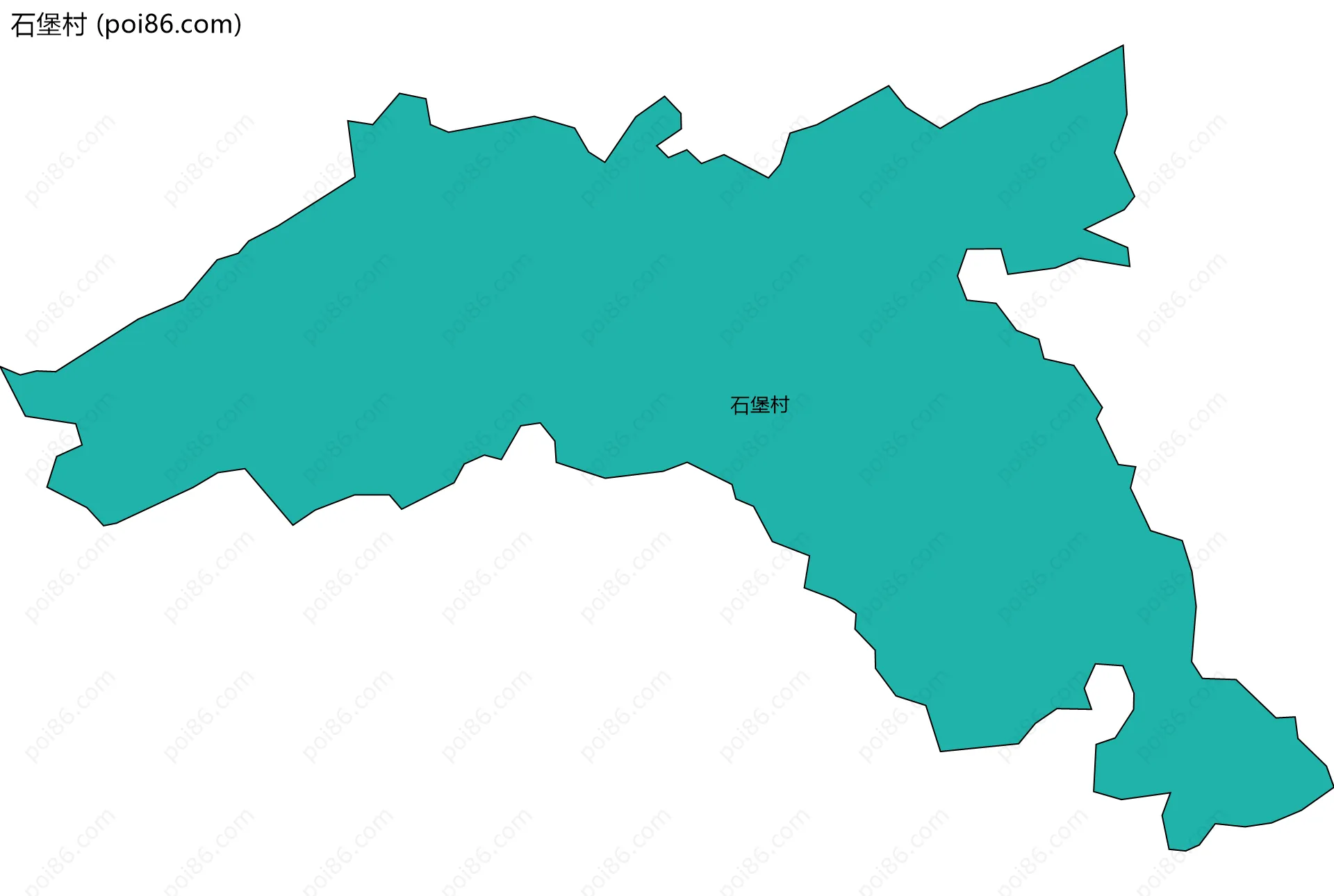 石堡村边界地图