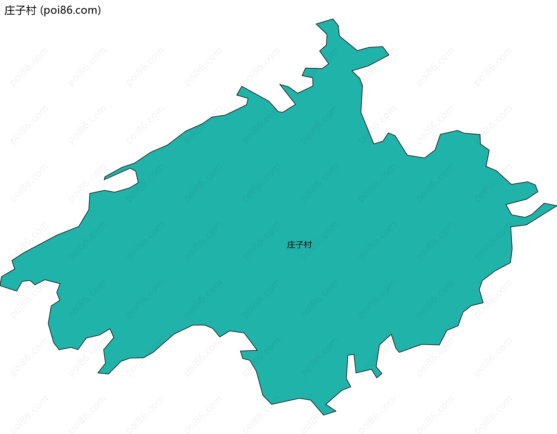 庄子村边界地图