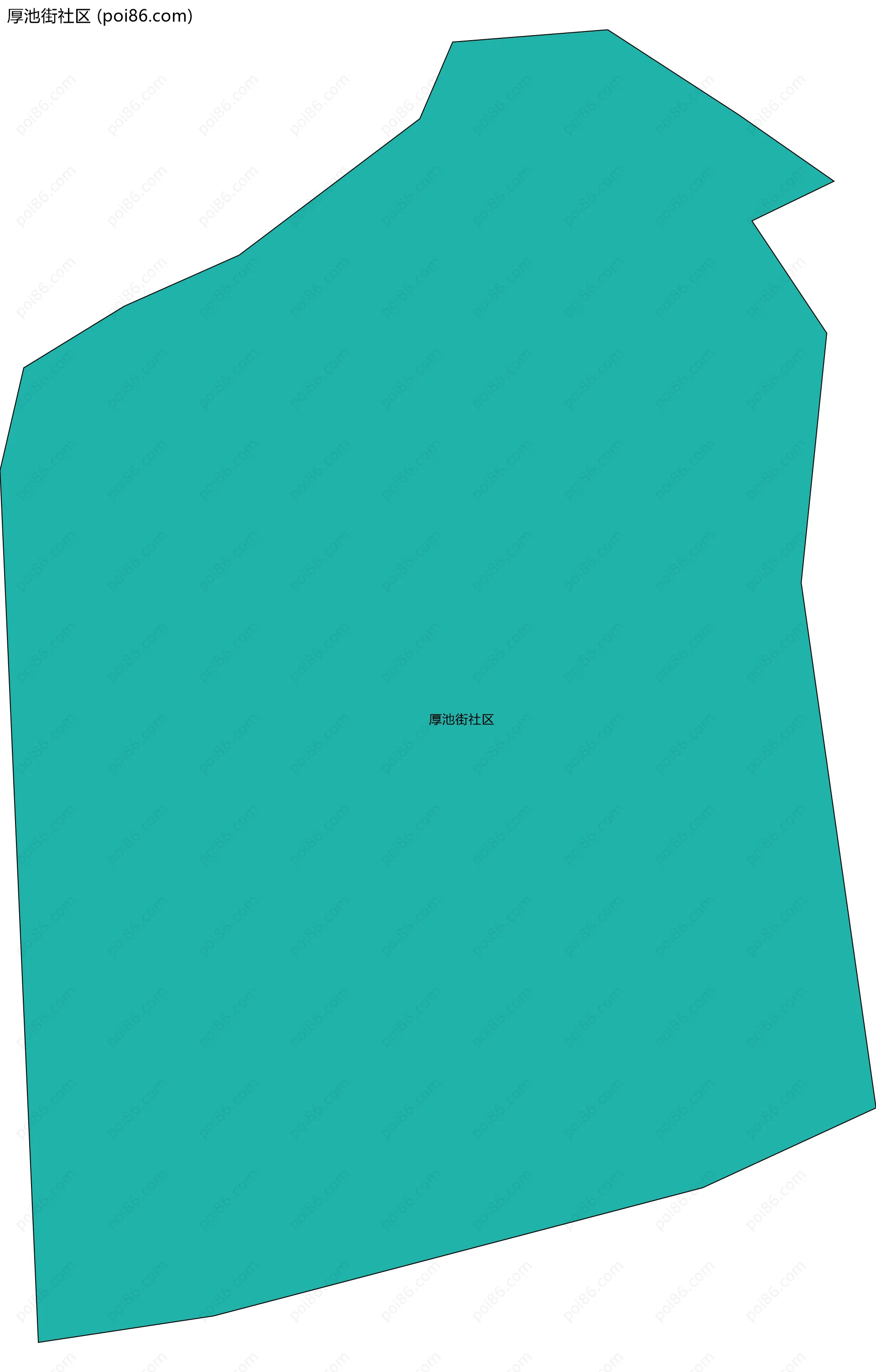 厚池街社区边界地图