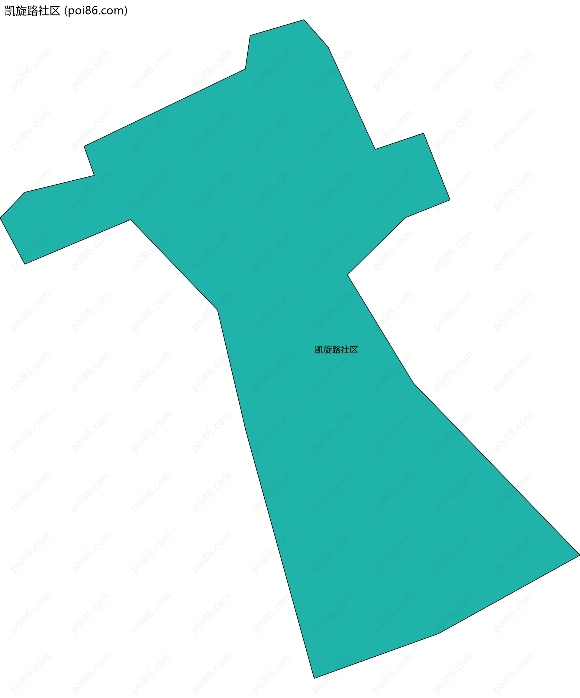 凯旋路社区边界地图