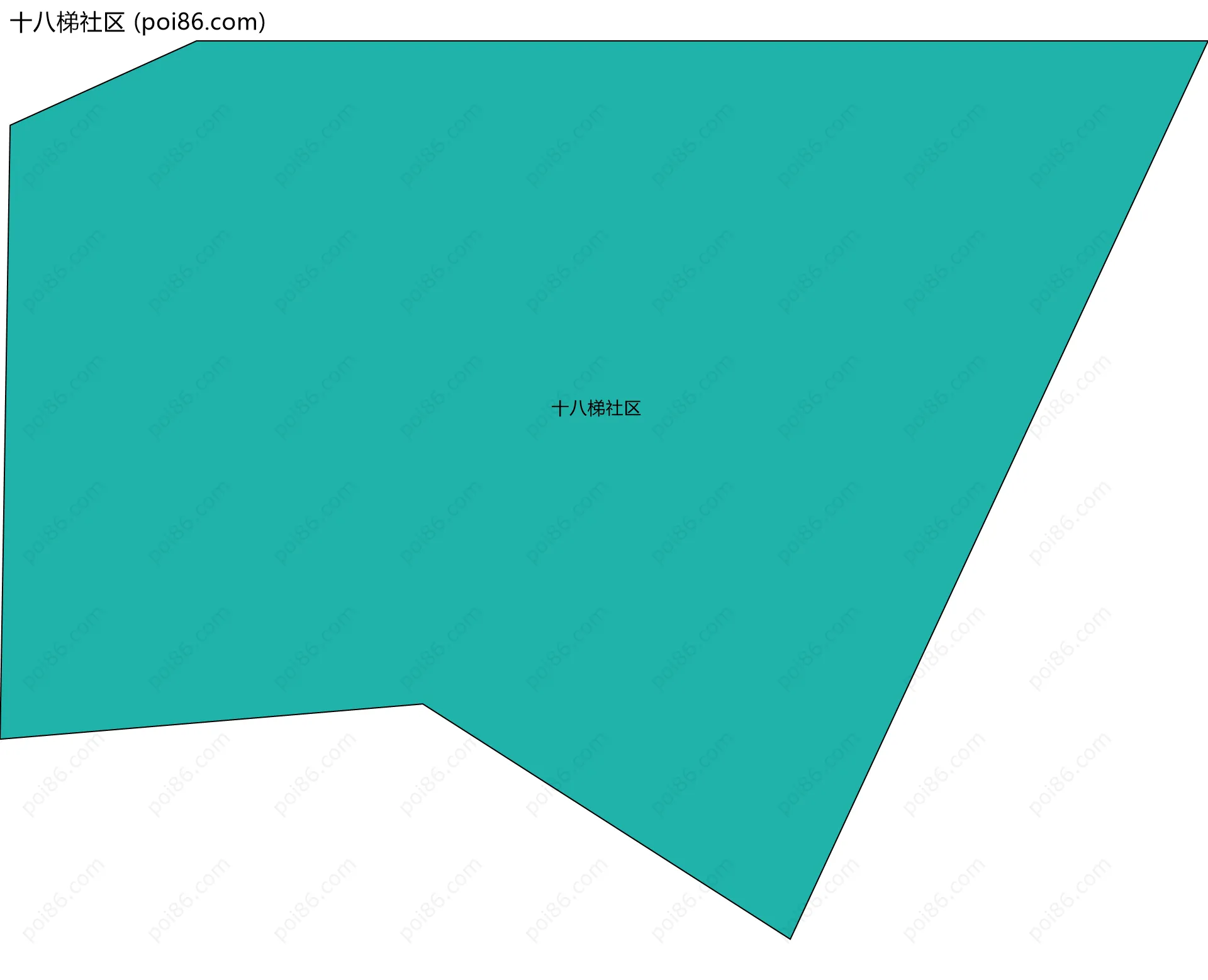 十八梯社区边界地图