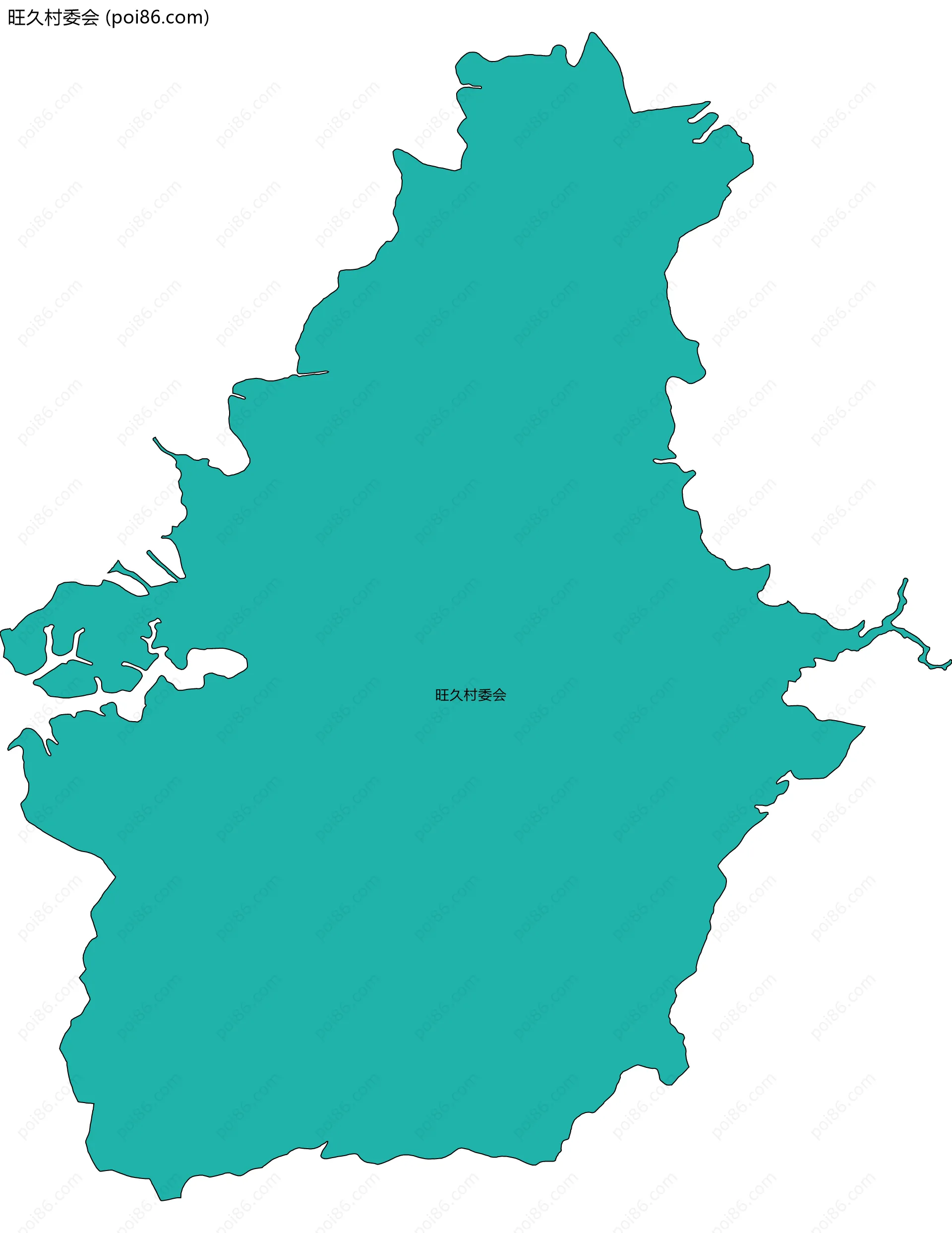 旺久村委会边界地图