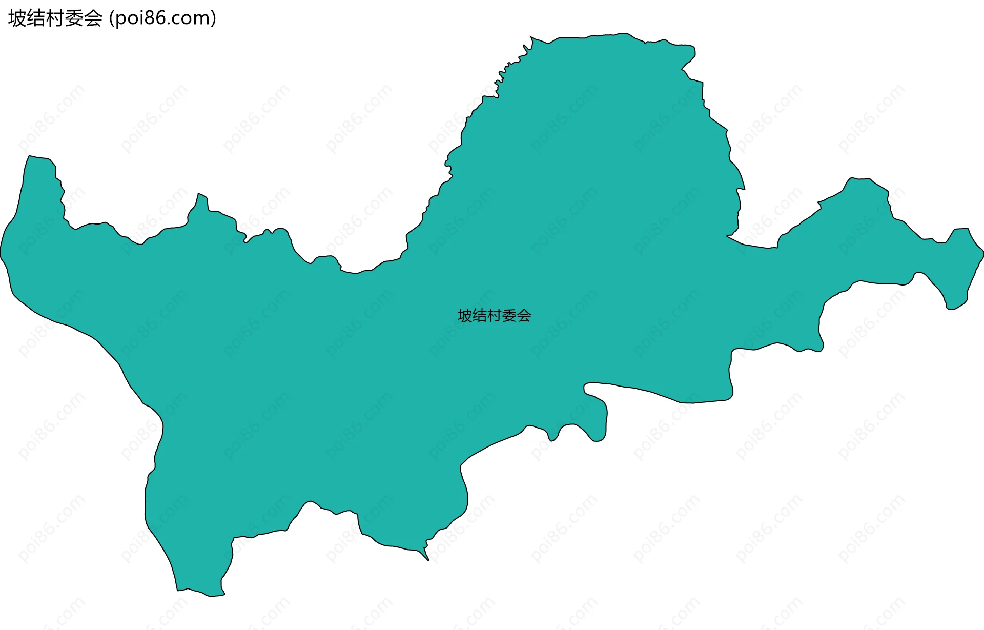 坡结村委会边界地图
