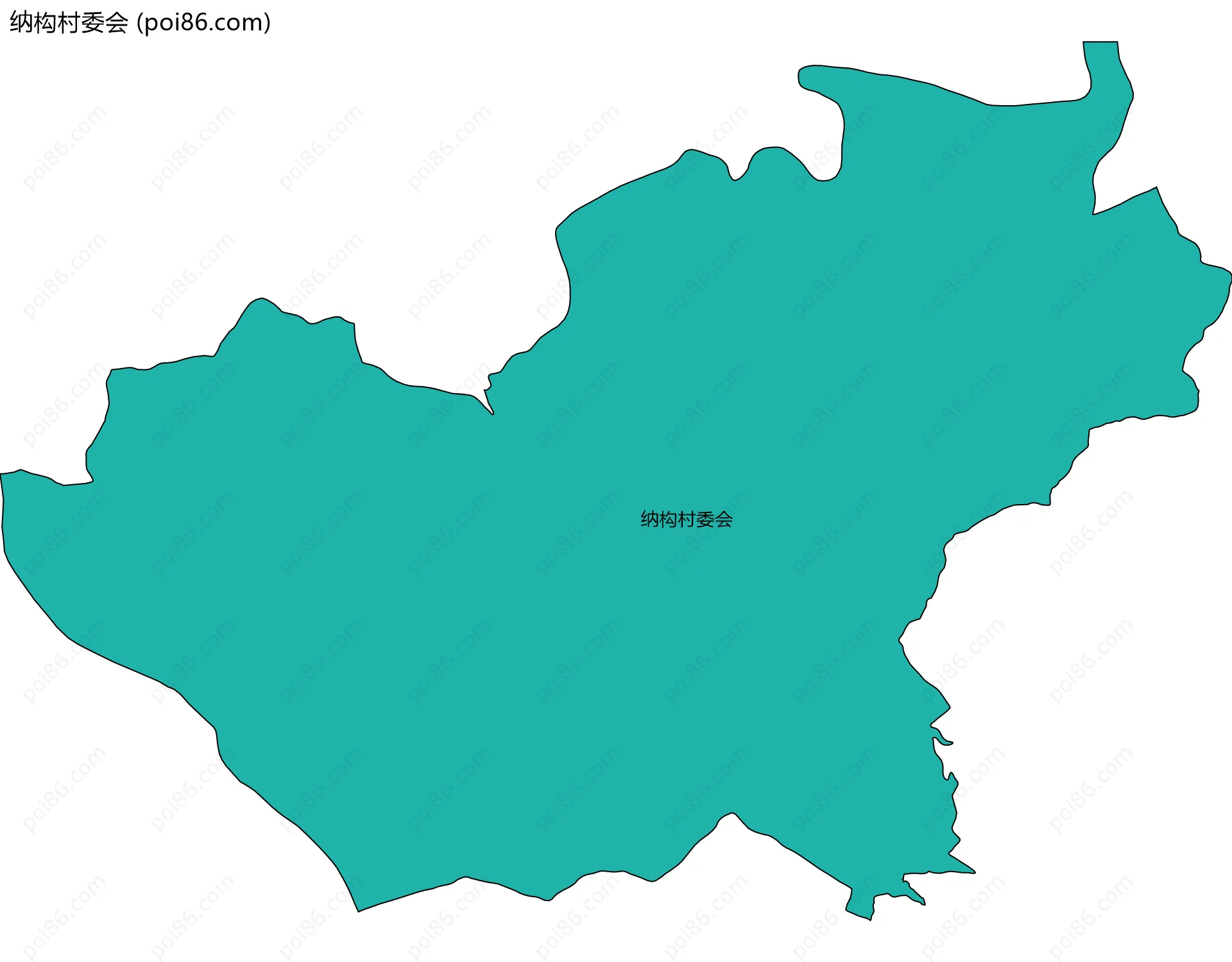 纳构村委会边界地图