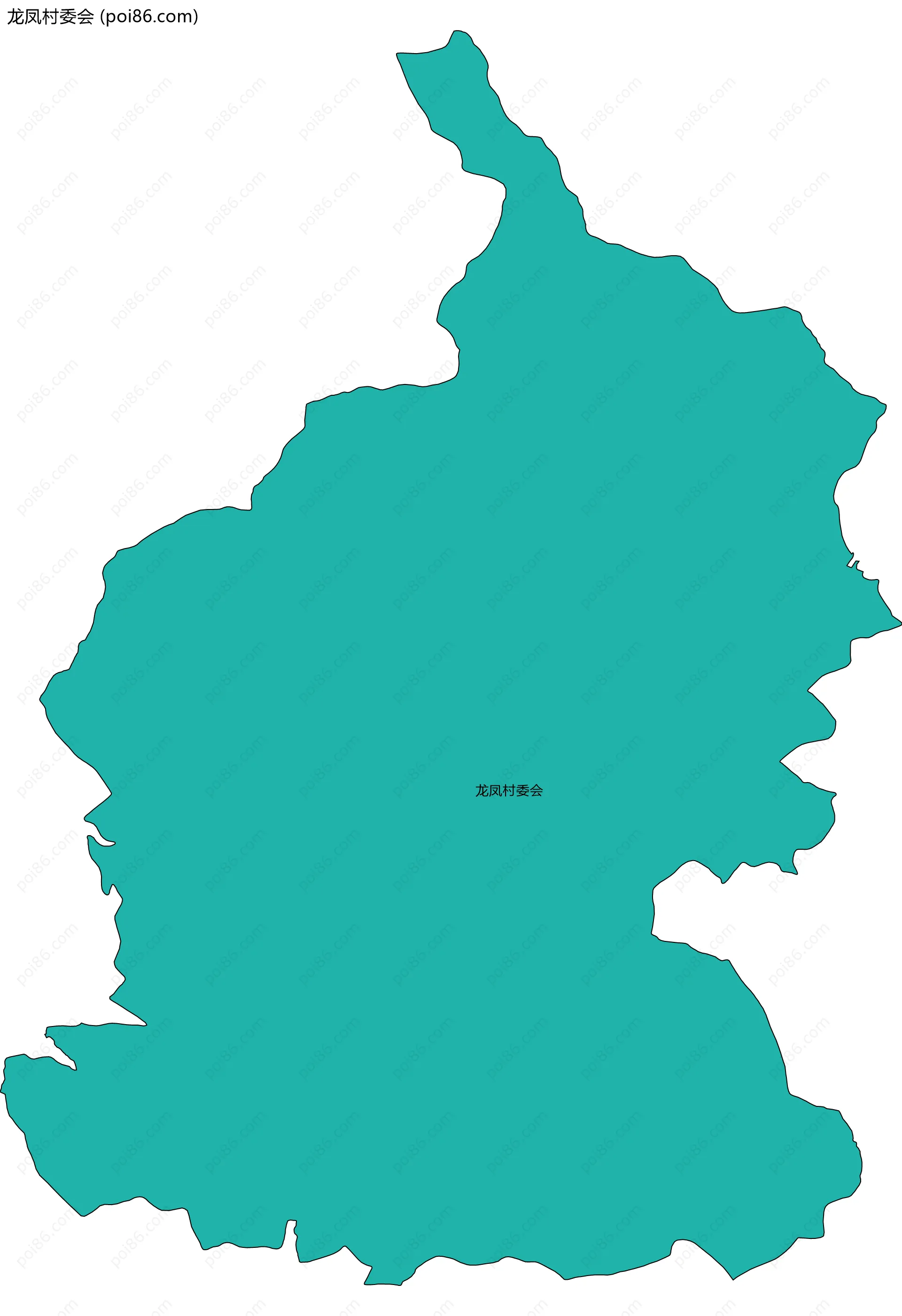龙凤村委会边界地图