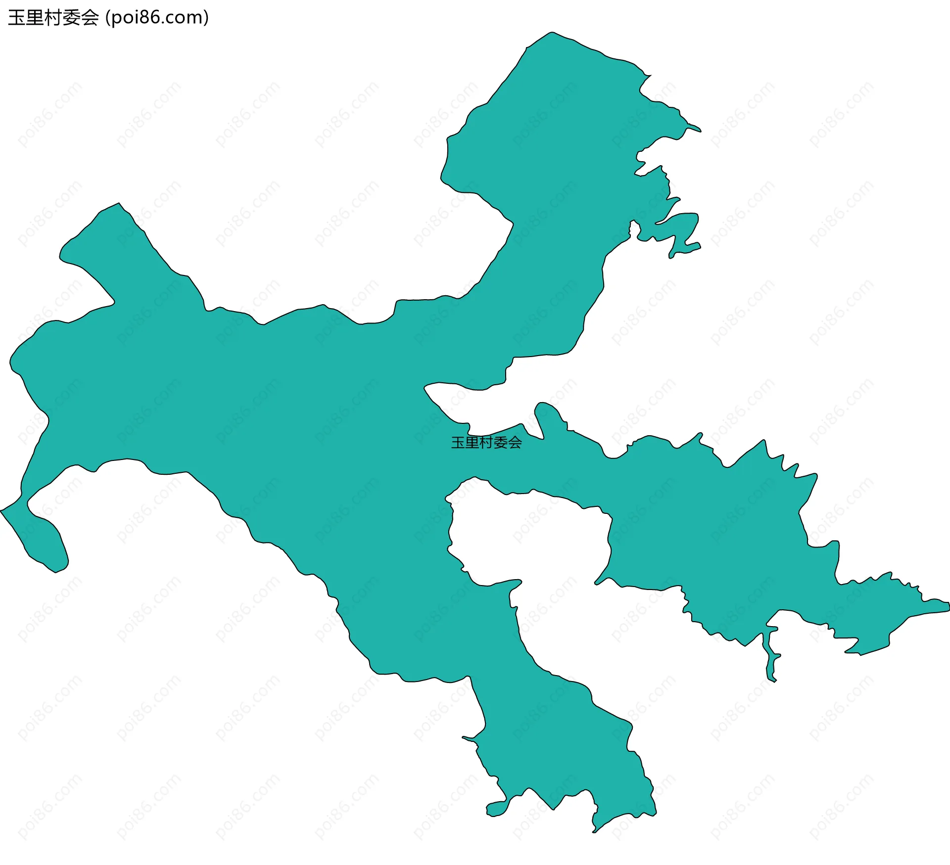 玉里村委会边界地图