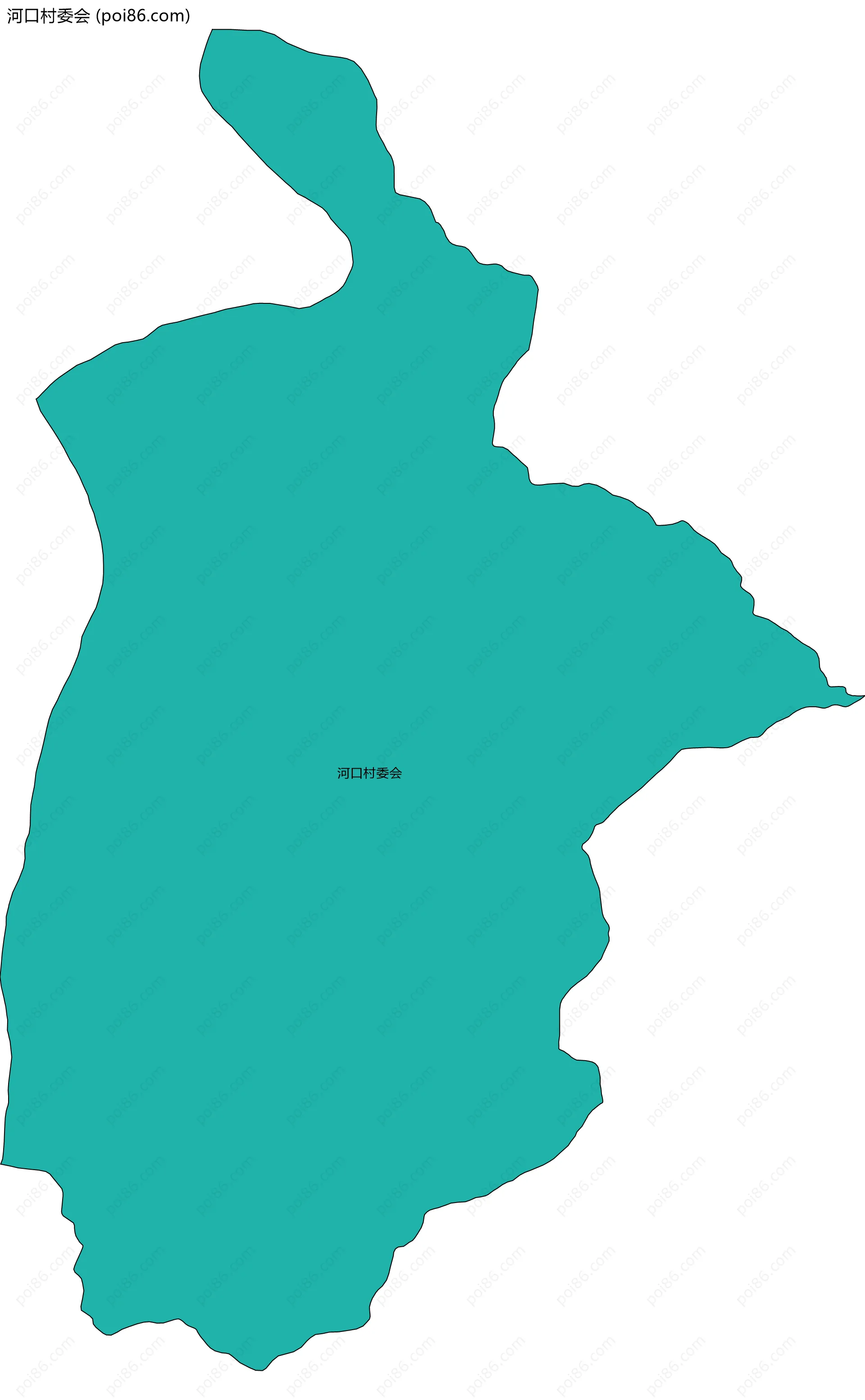 河口村委会边界地图