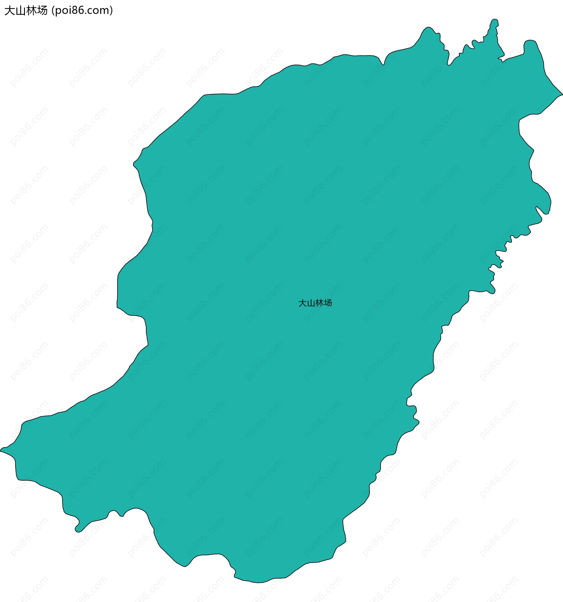 大山林场边界地图