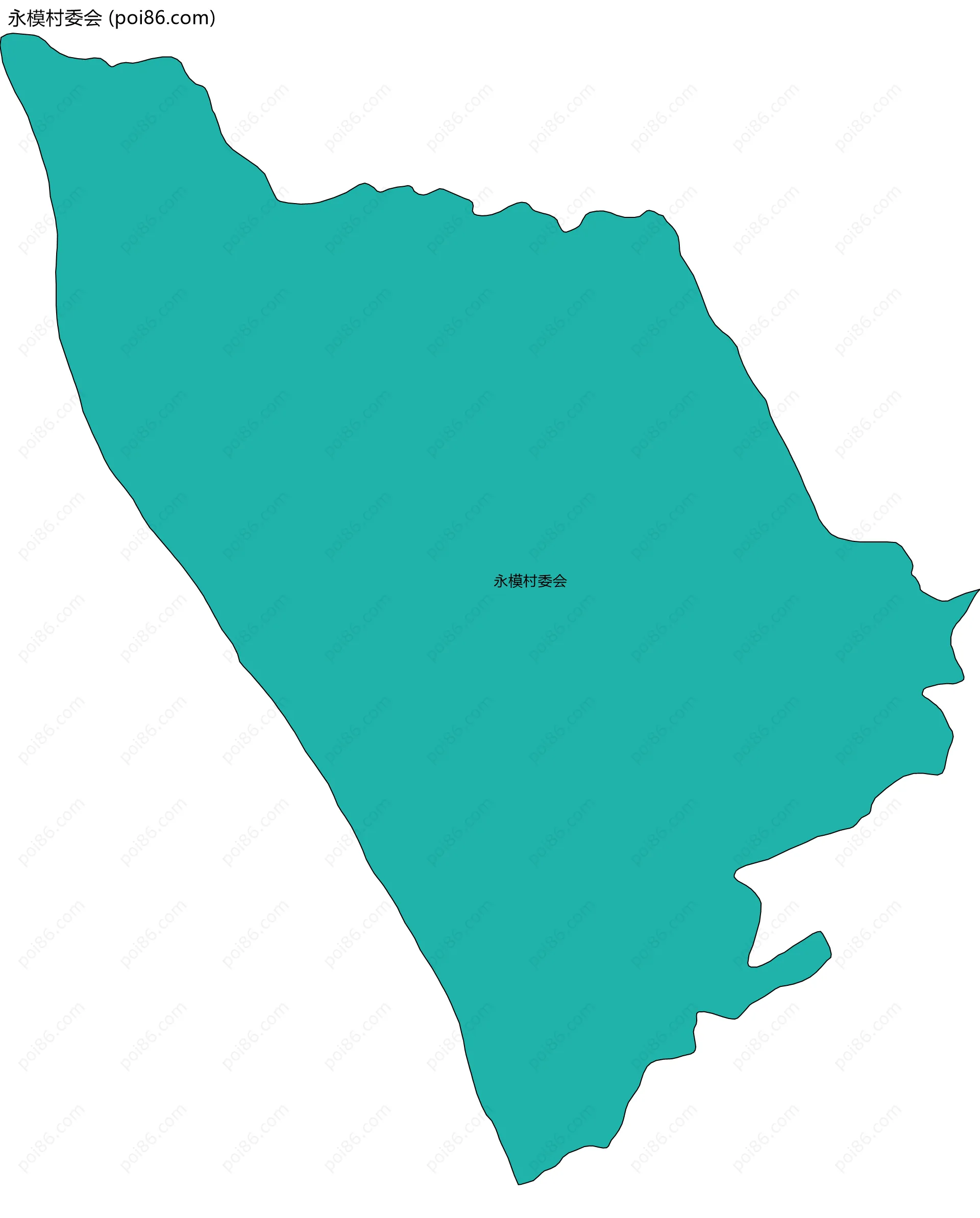 永模村委会边界地图