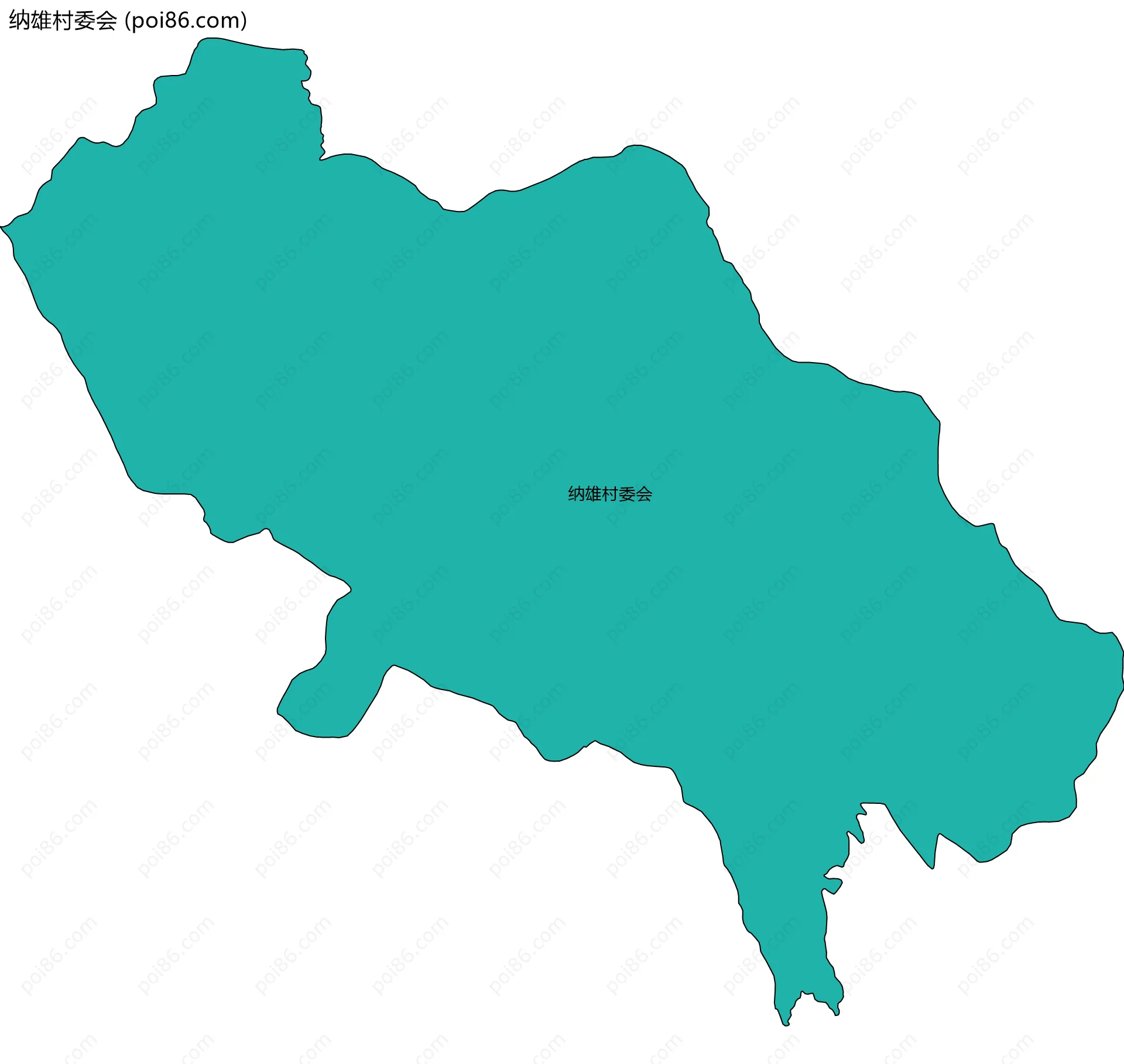 纳雄村委会边界地图