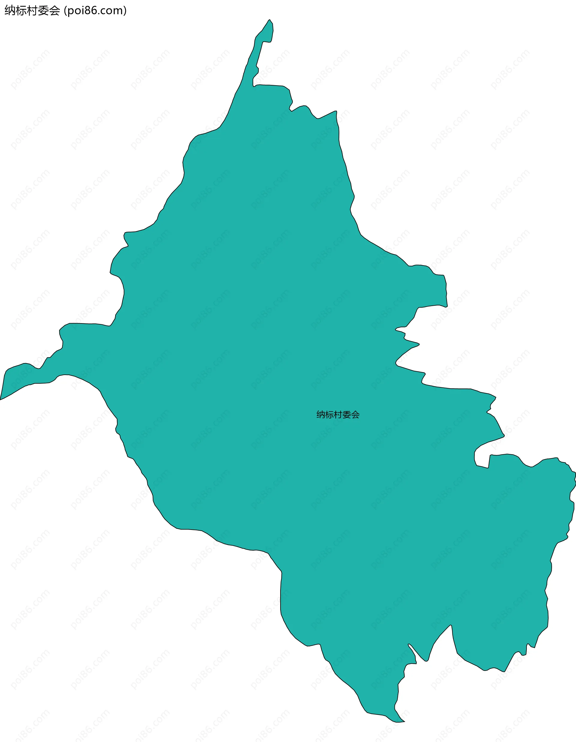 纳标村委会边界地图