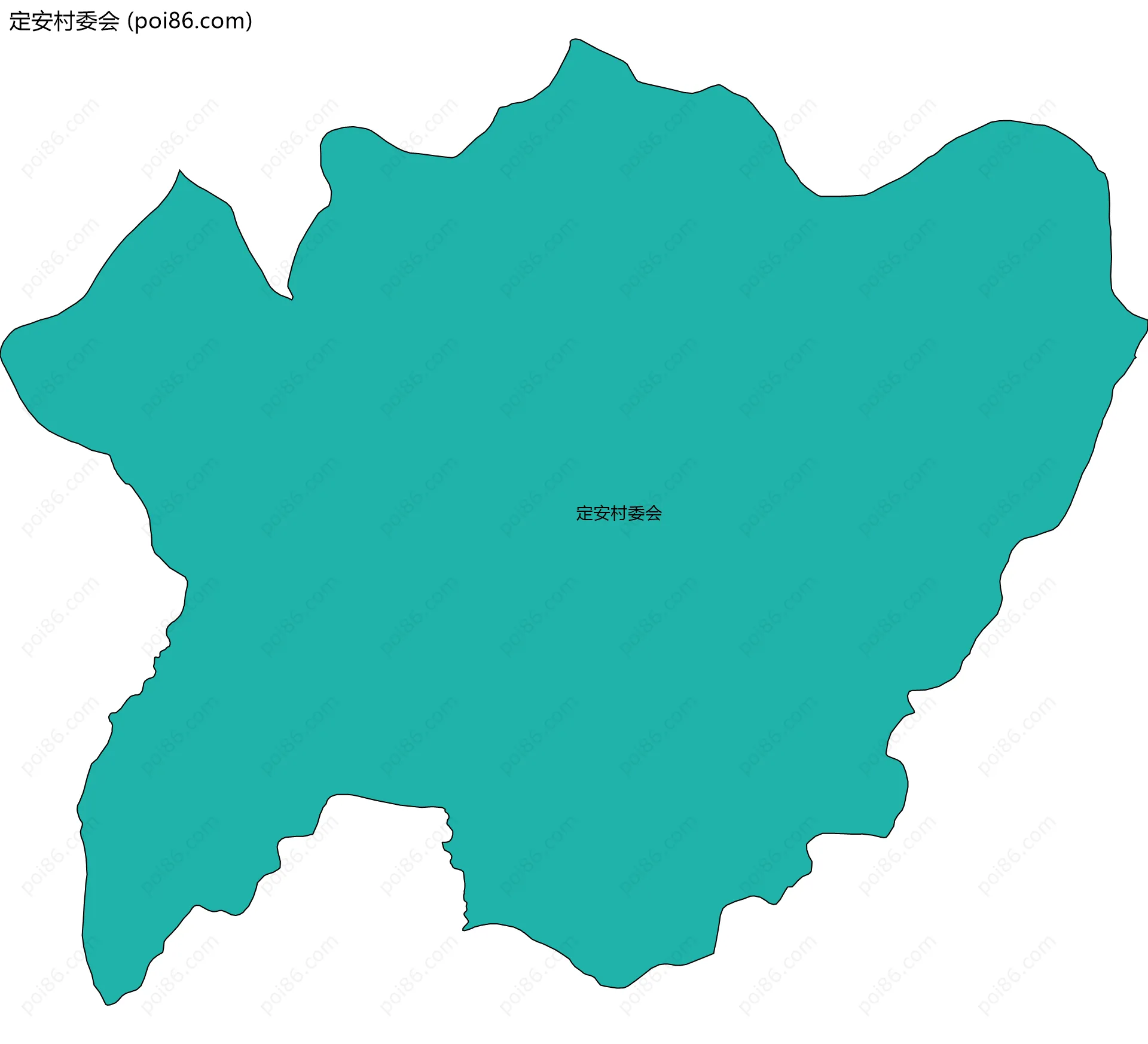 定安村委会边界地图