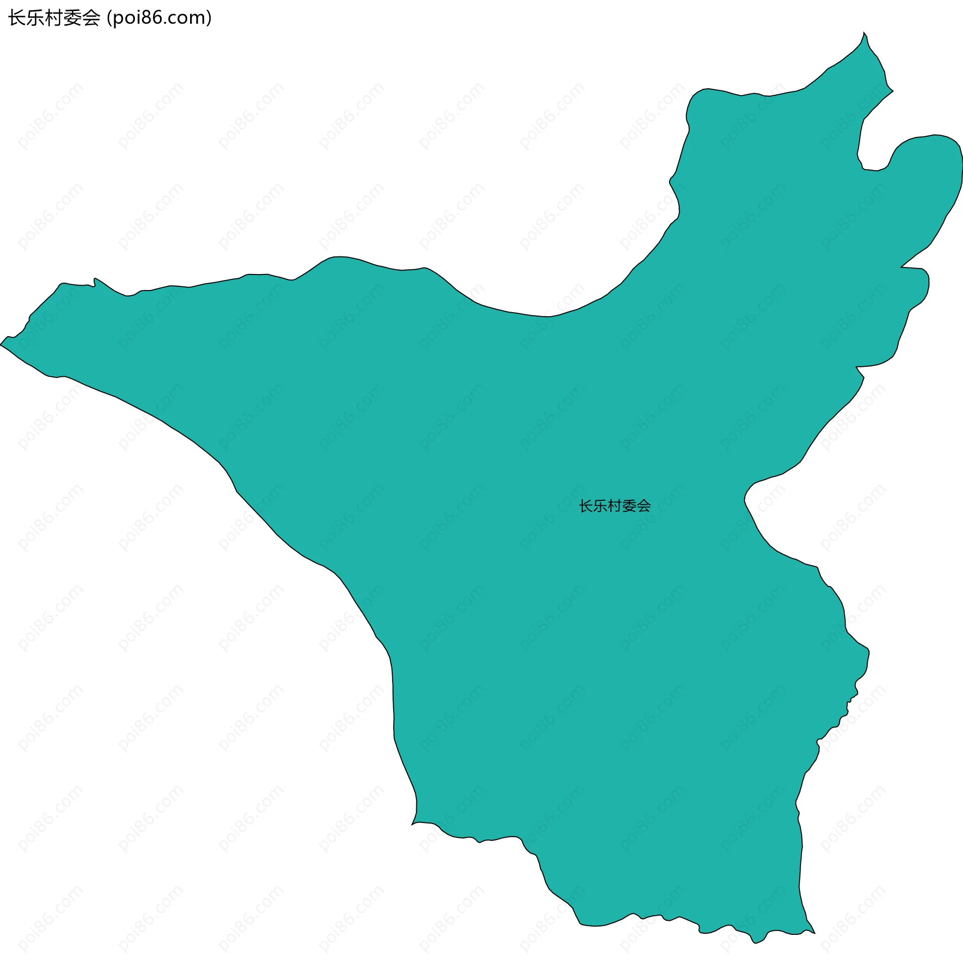 长乐村委会边界地图