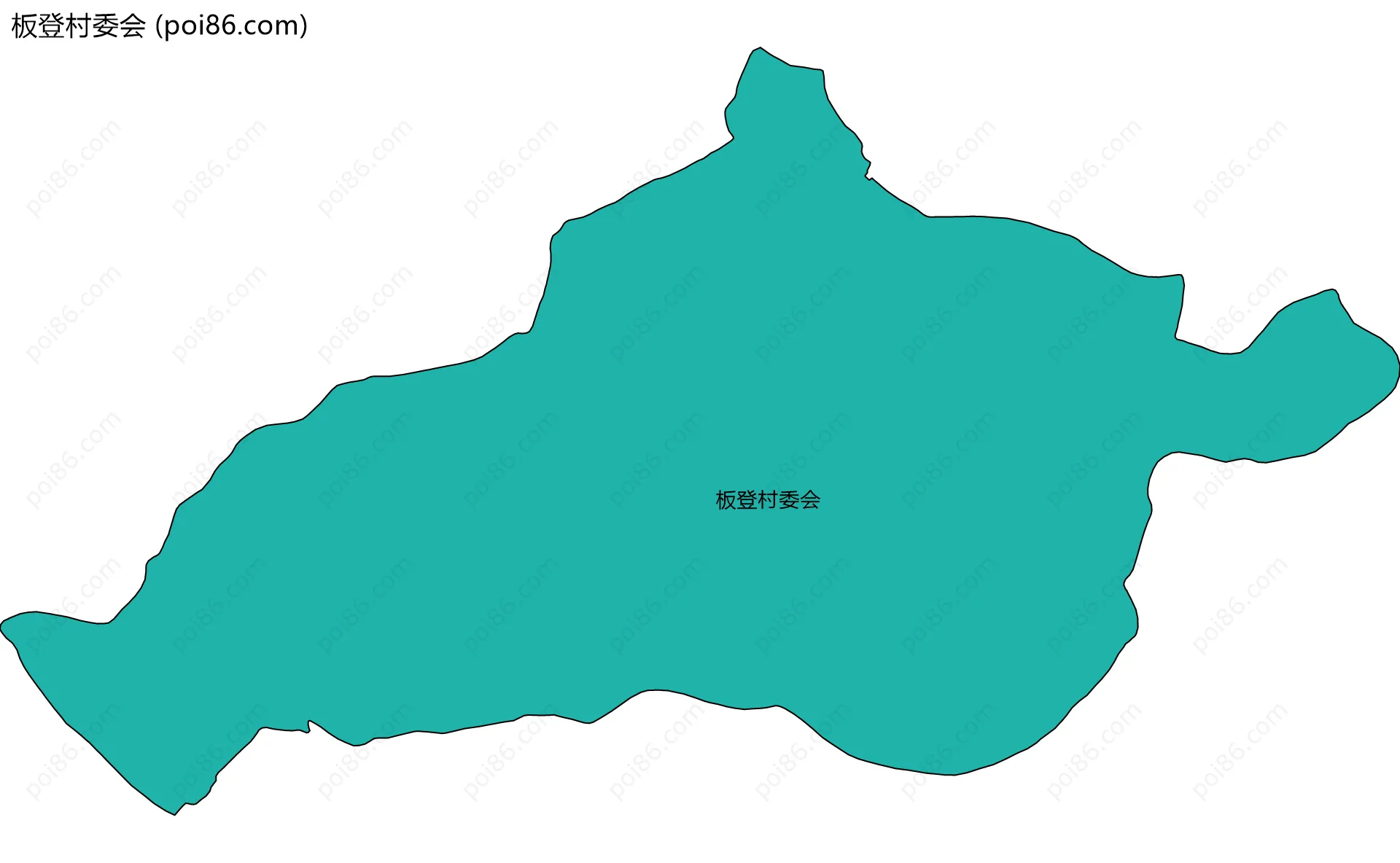 板登村委会边界地图