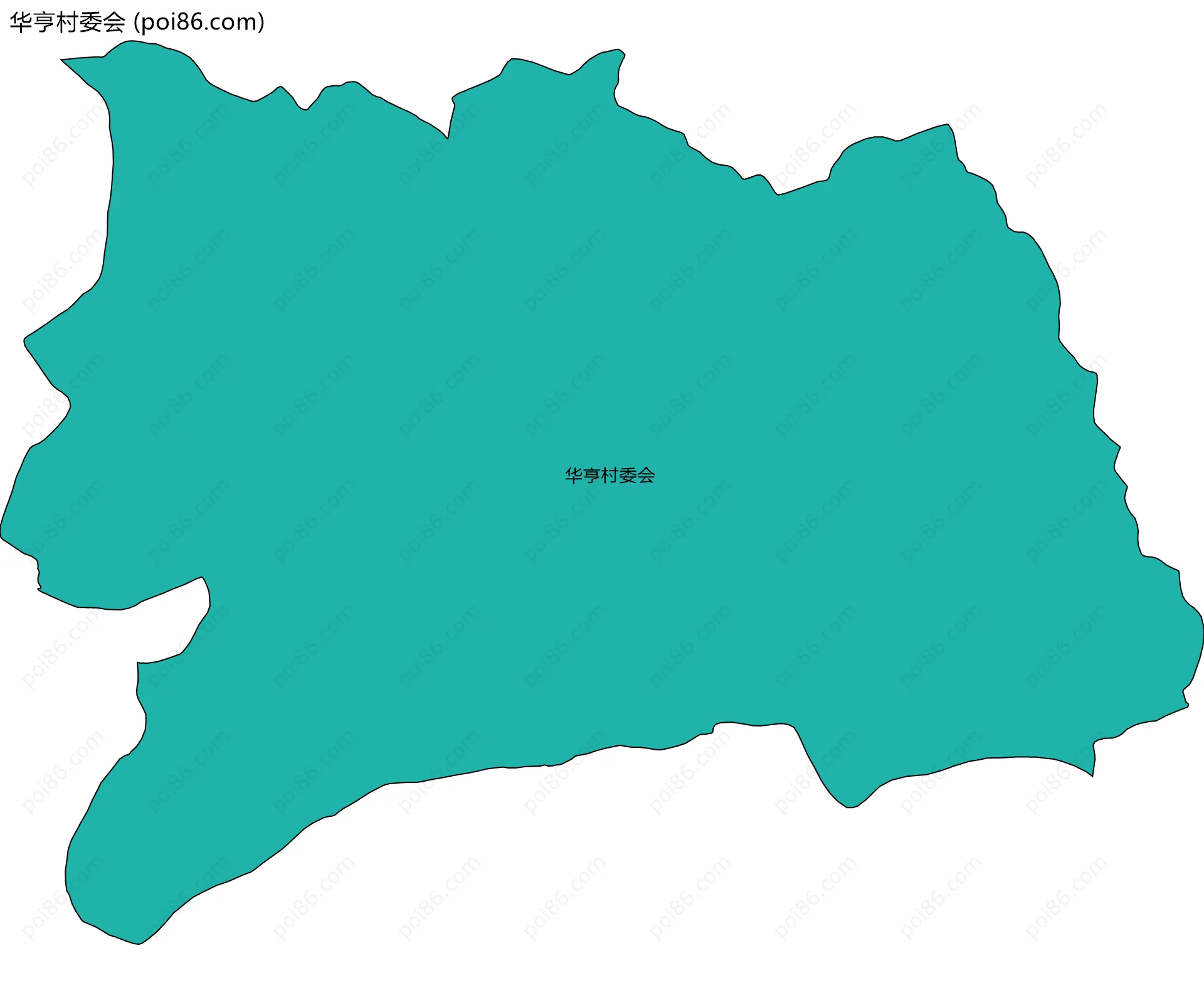 华亨村委会边界地图