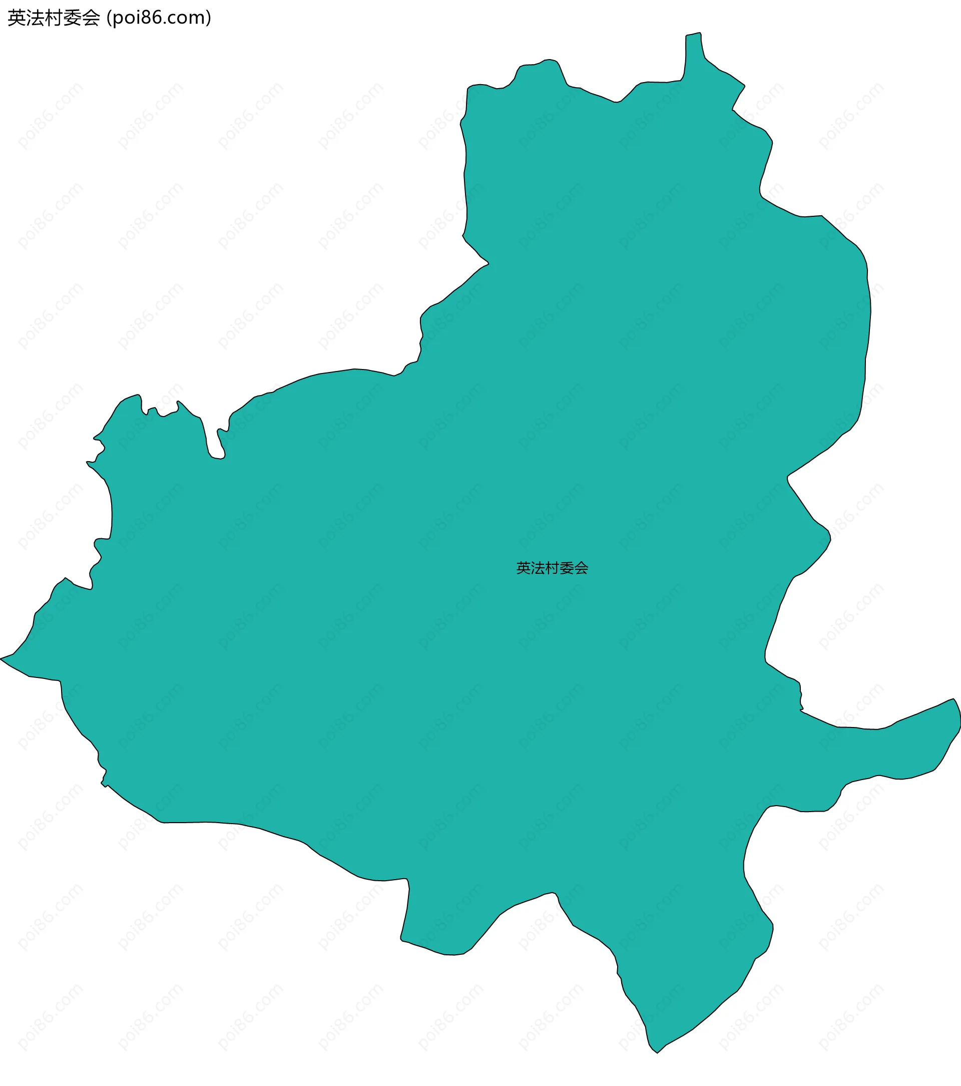 英法村委会边界地图