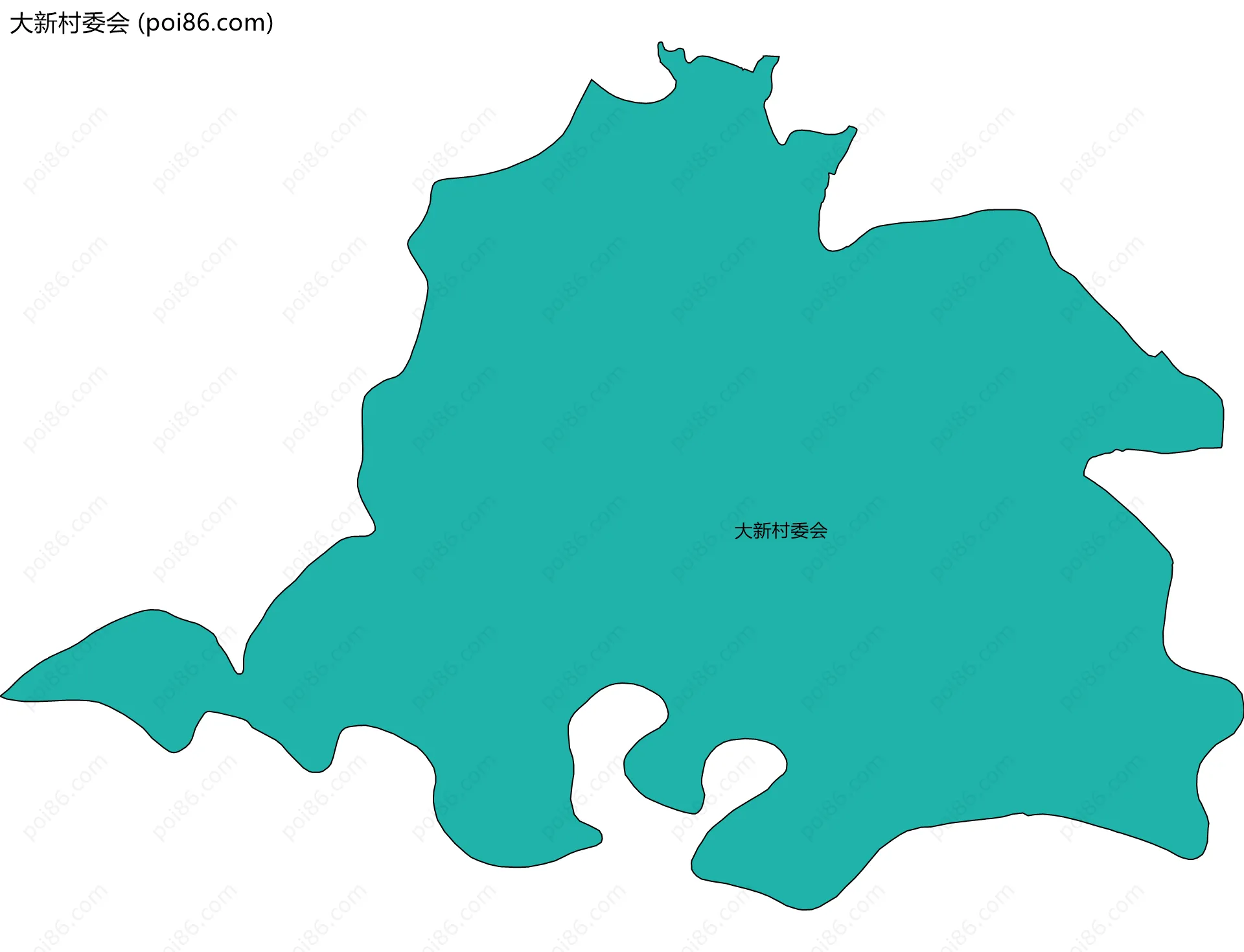 大新村委会边界地图