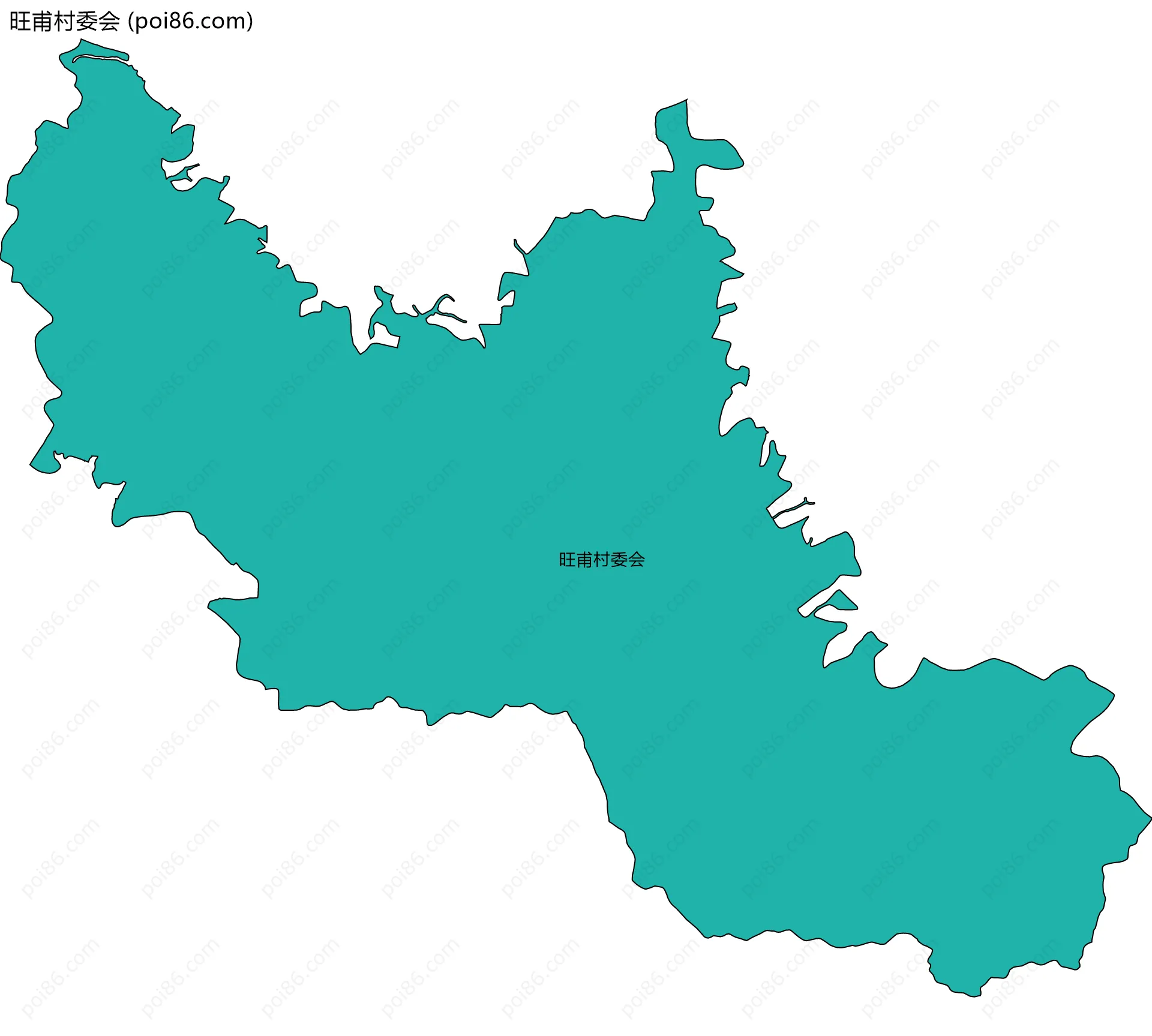 旺甫村委会边界地图