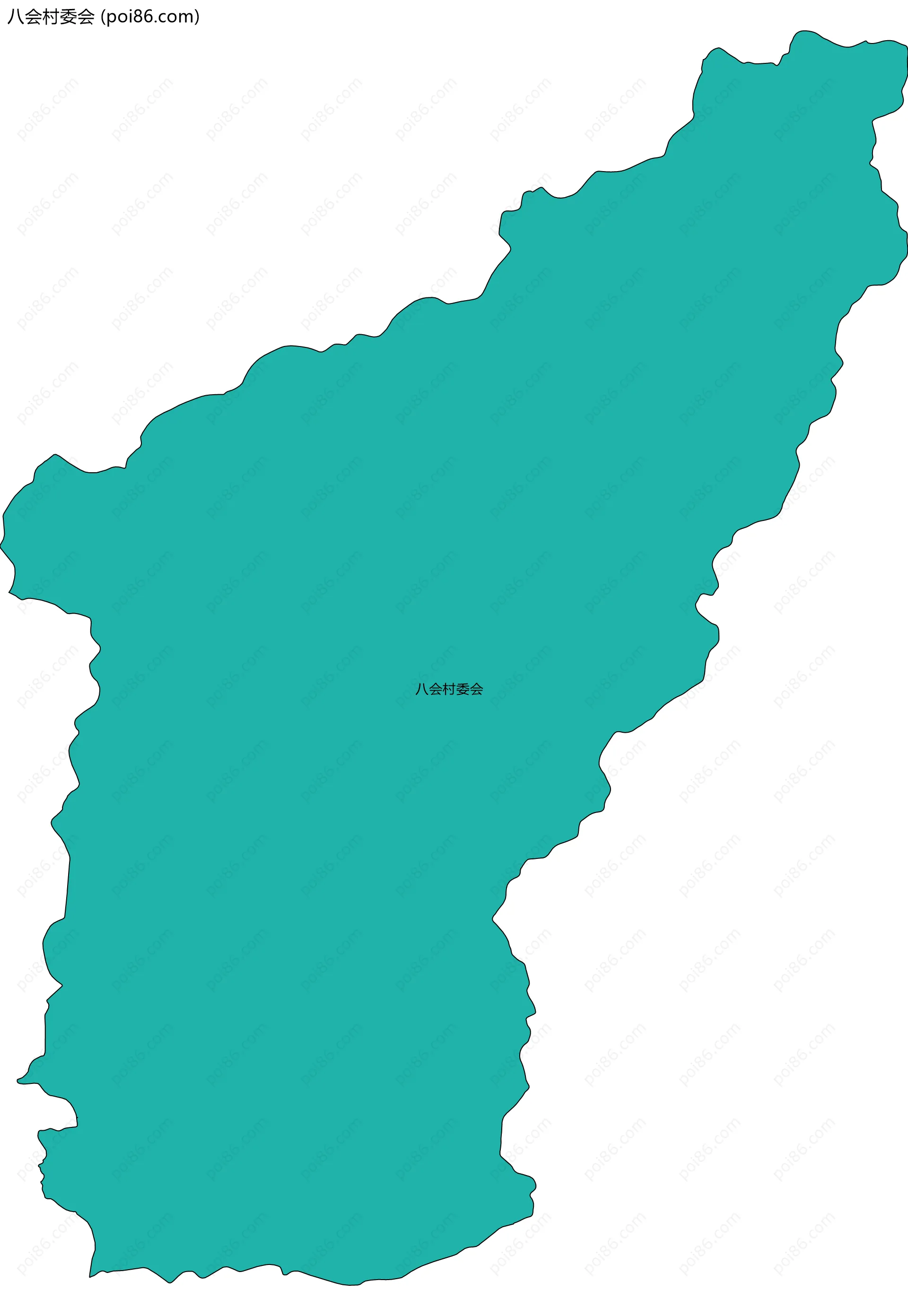 八会村委会边界地图