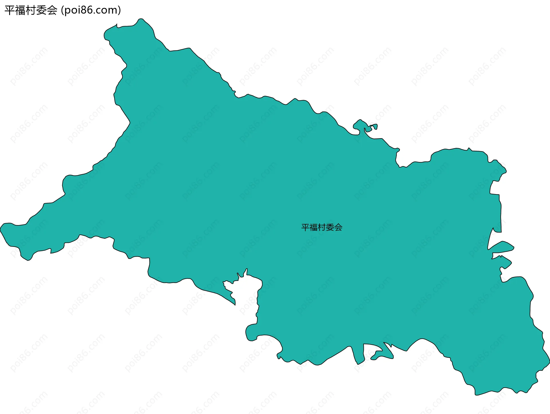平福村委会边界地图