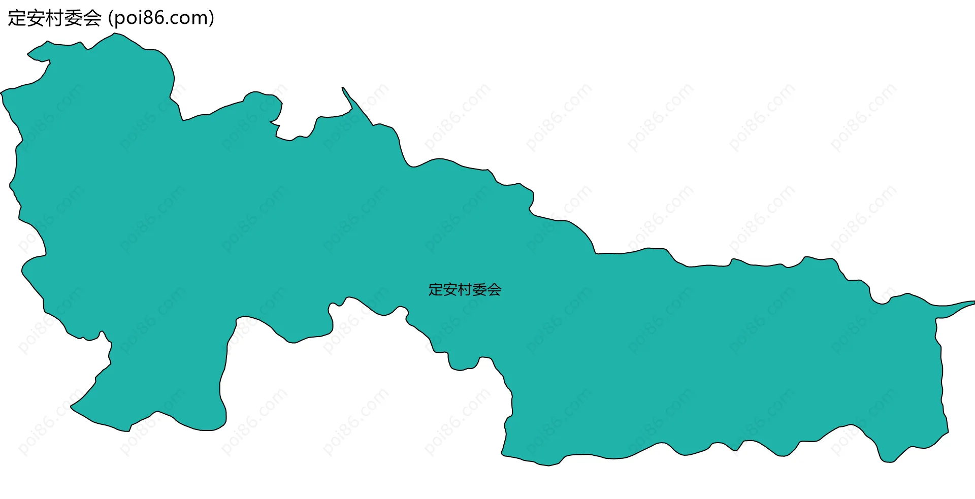 定安村委会边界地图