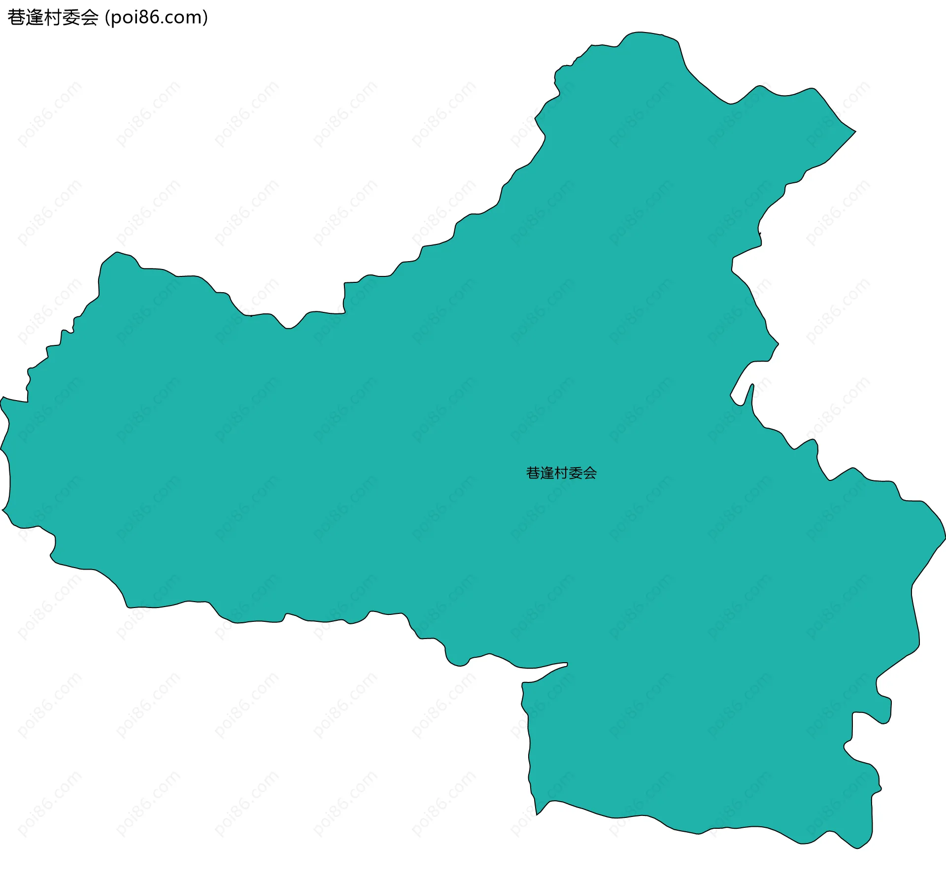 巷逢村委会边界地图