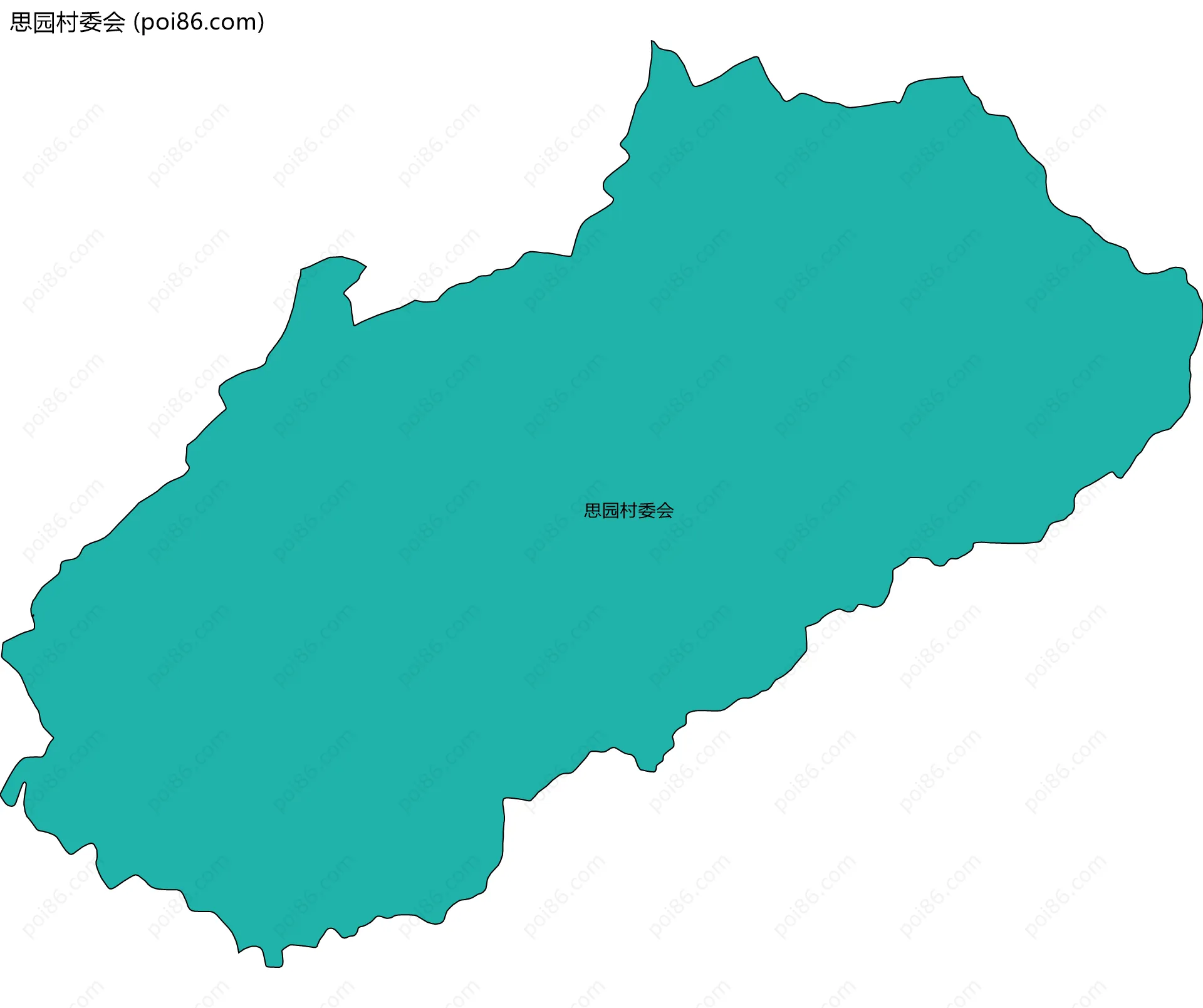 思园村委会边界地图