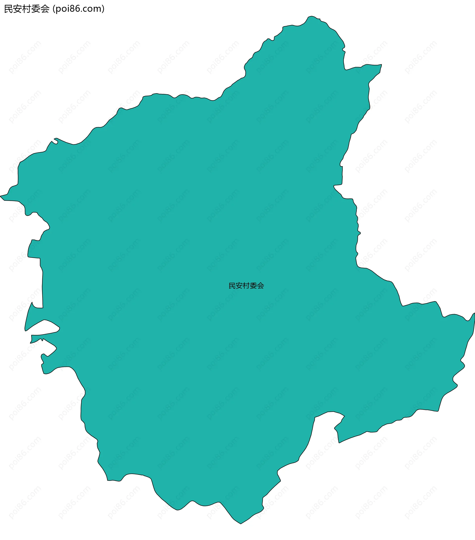 民安村委会边界地图