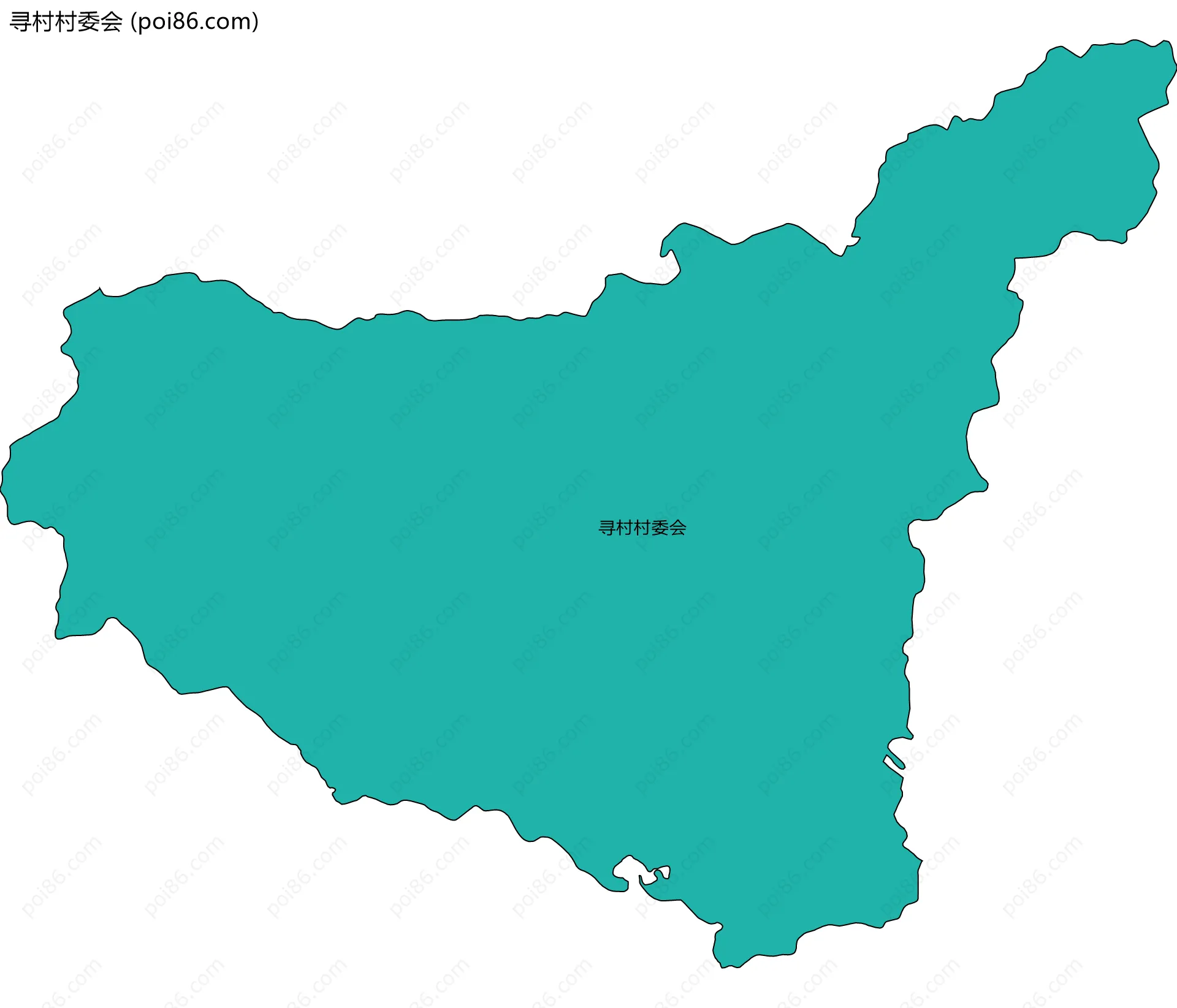 寻村村委会边界地图