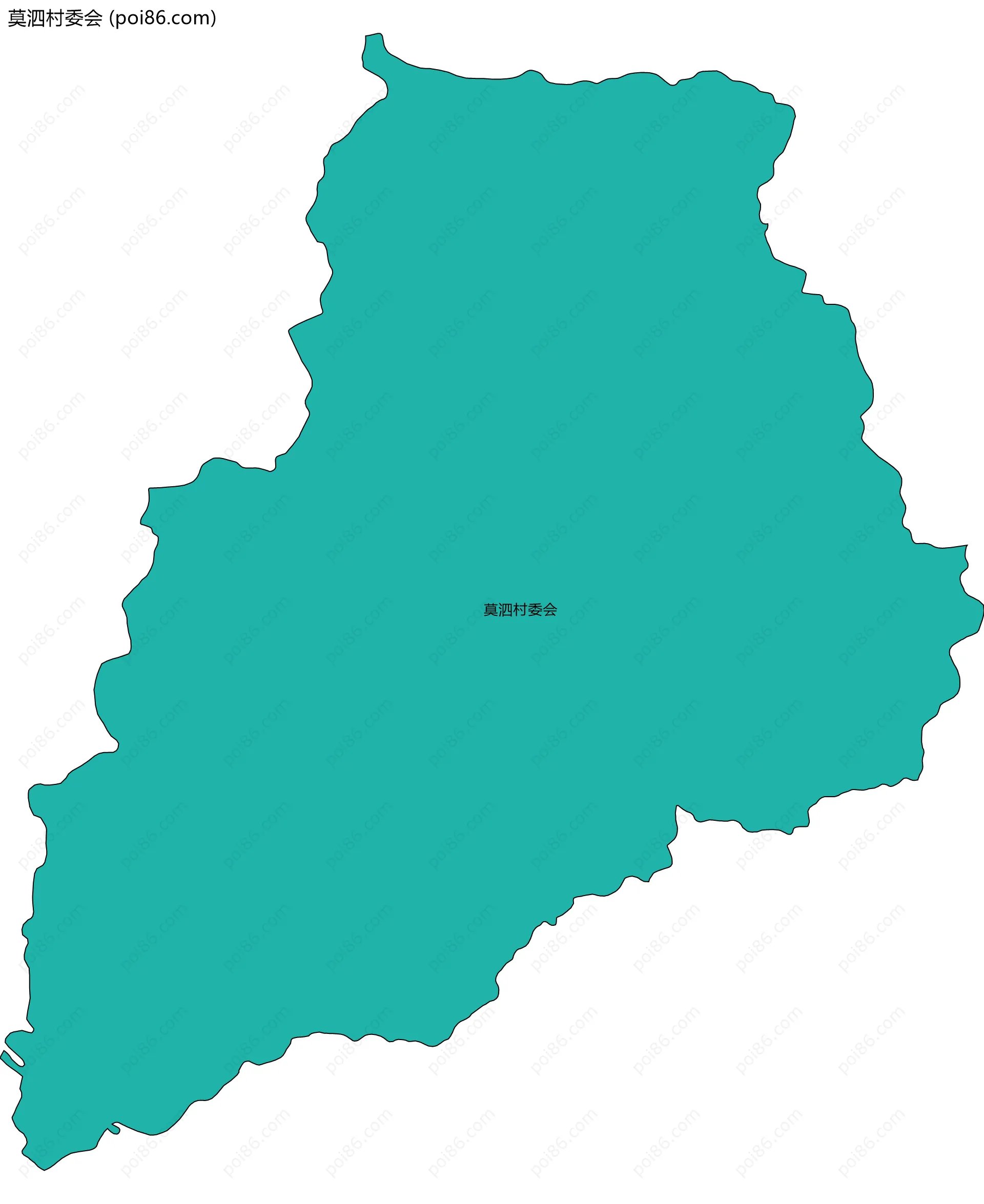 莫泗村委会边界地图