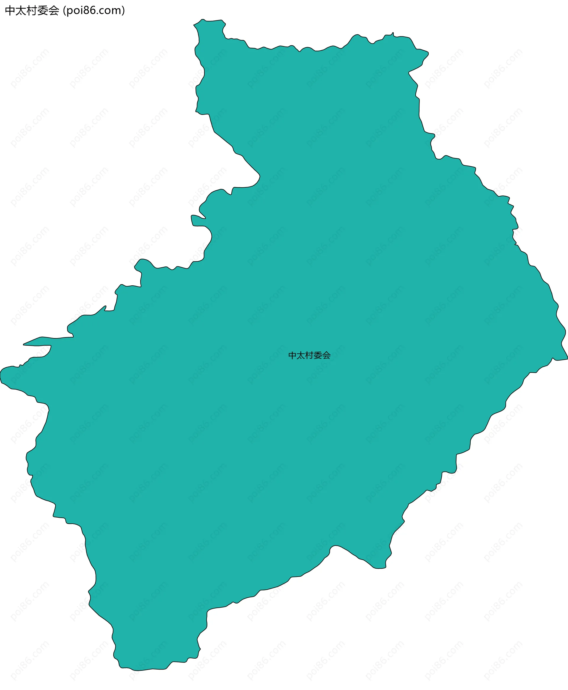 中太村委会边界地图