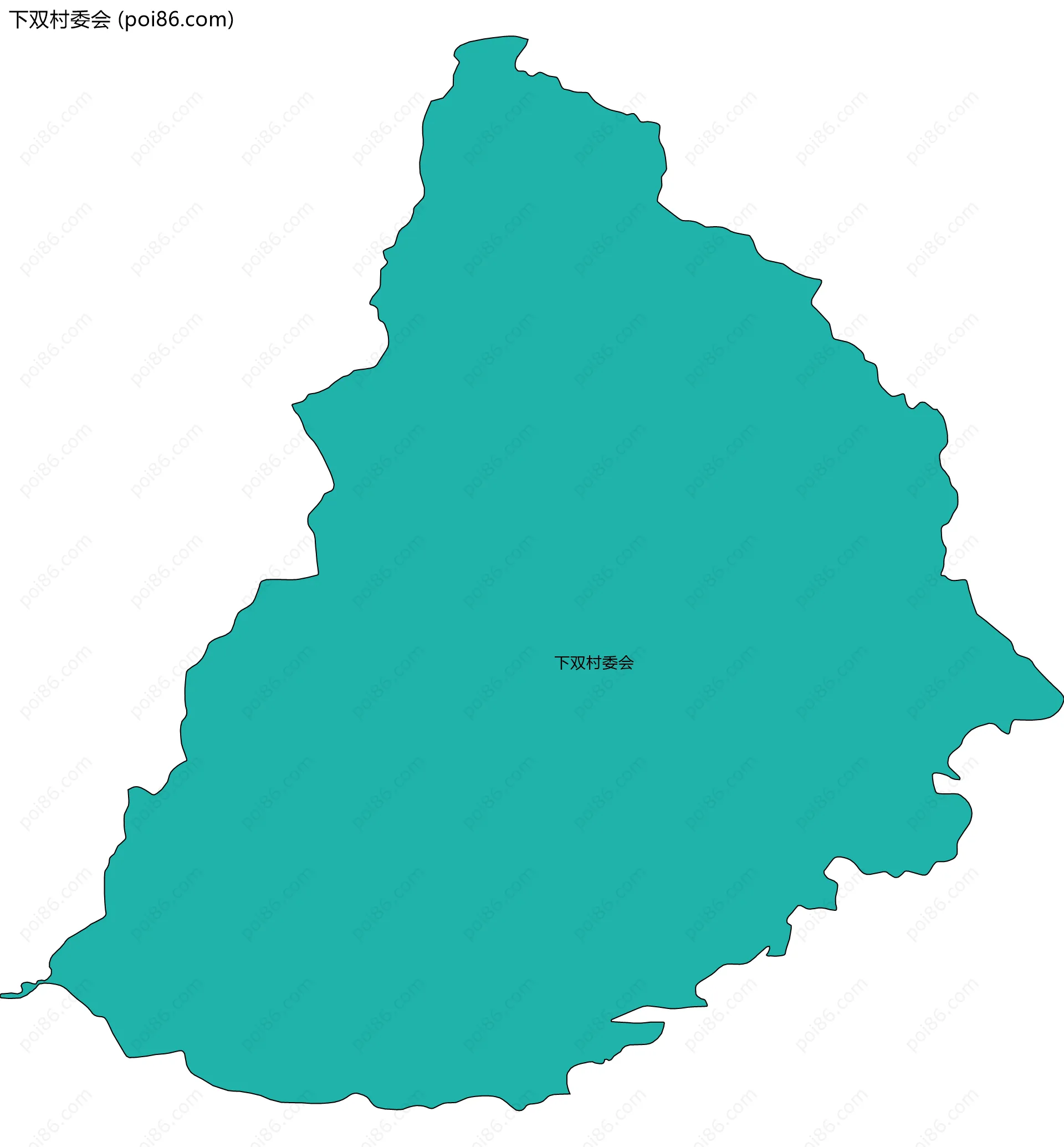 下双村委会边界地图