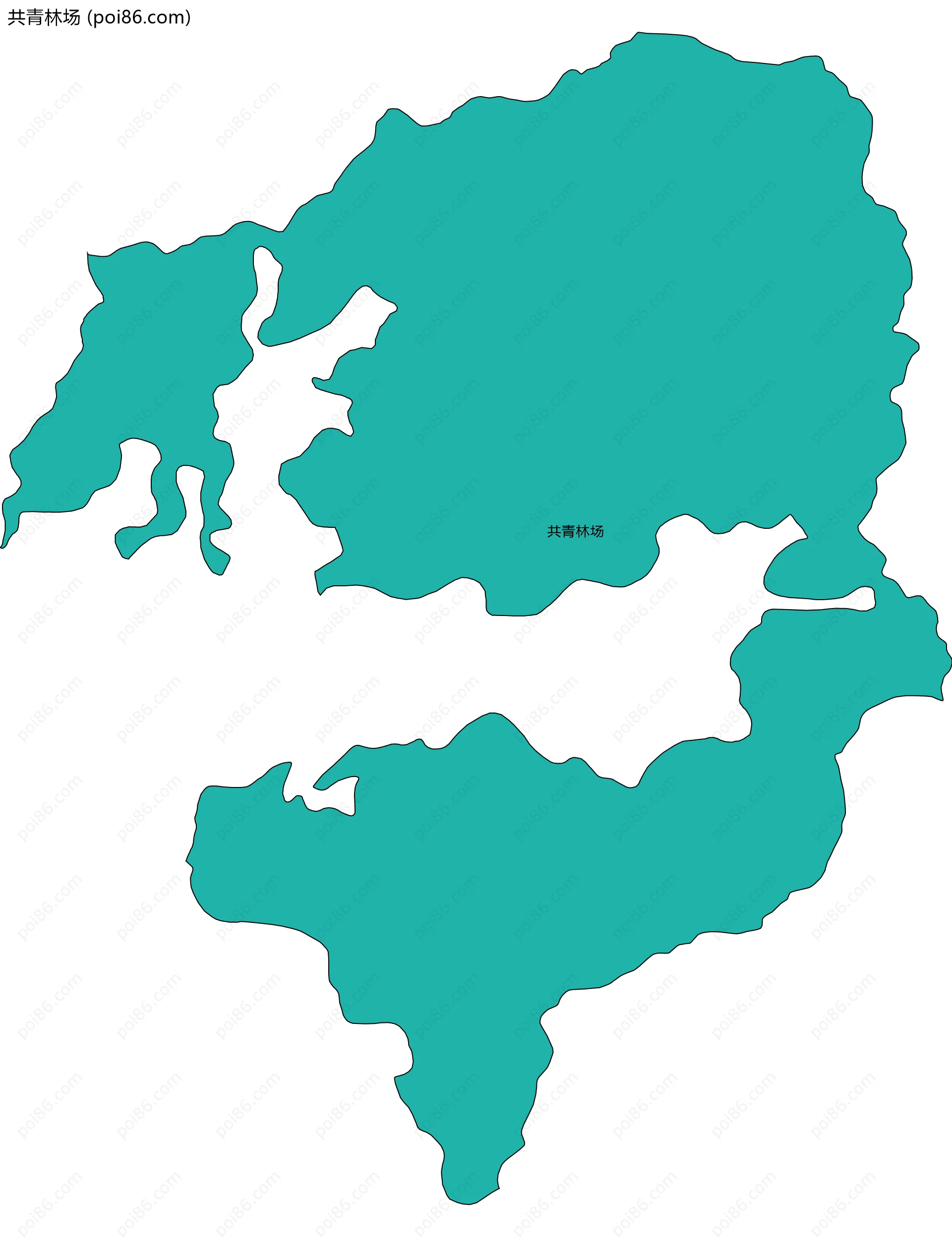 共青林场边界地图