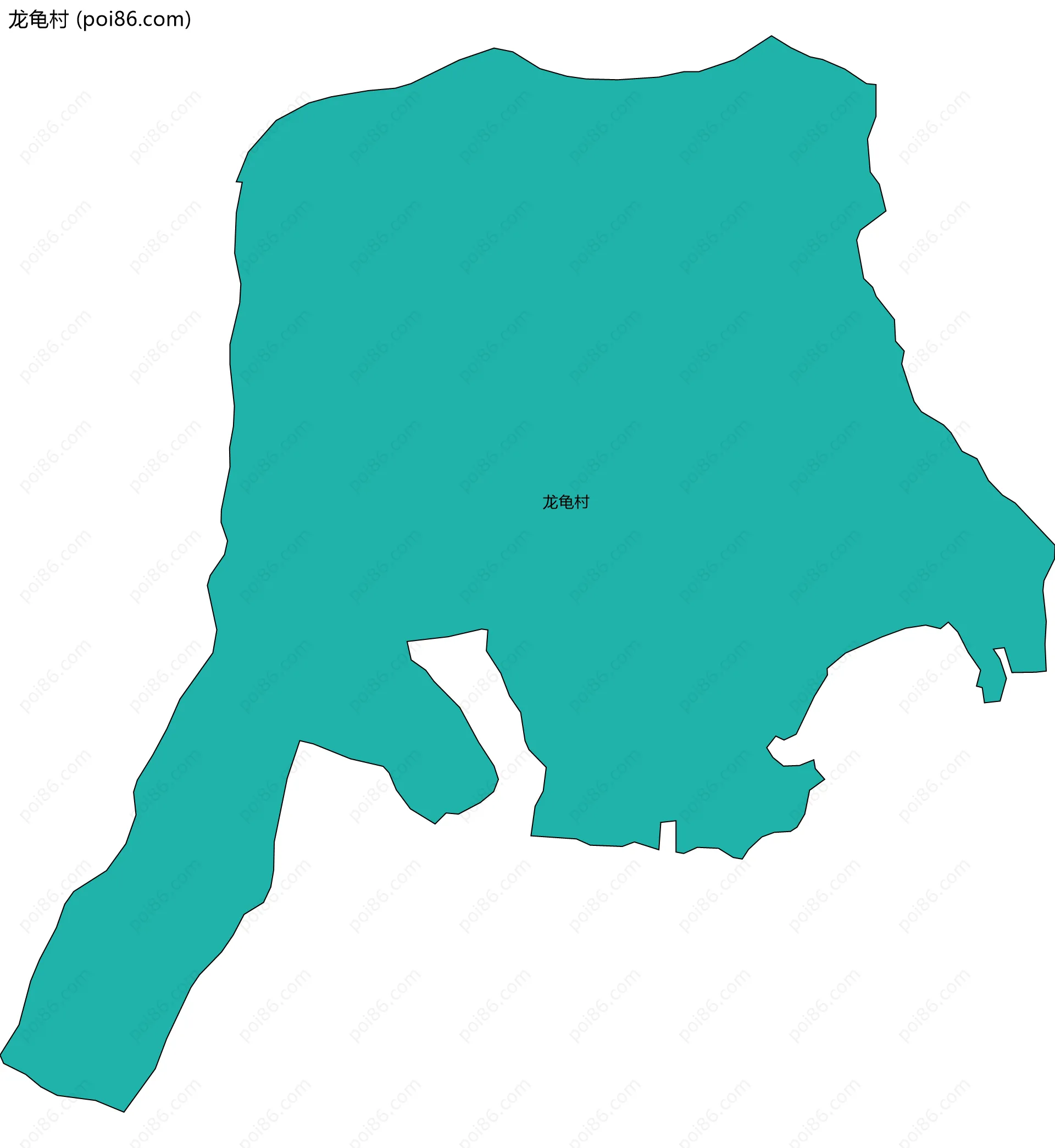 龙龟村边界地图