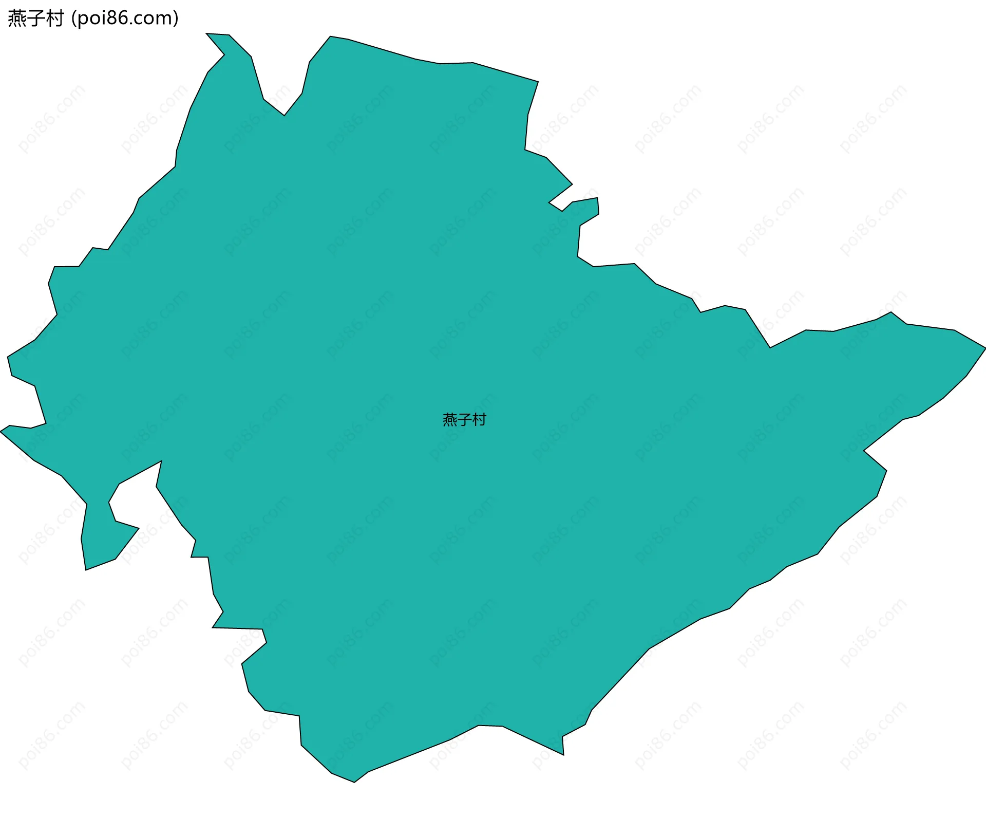 燕子村边界地图