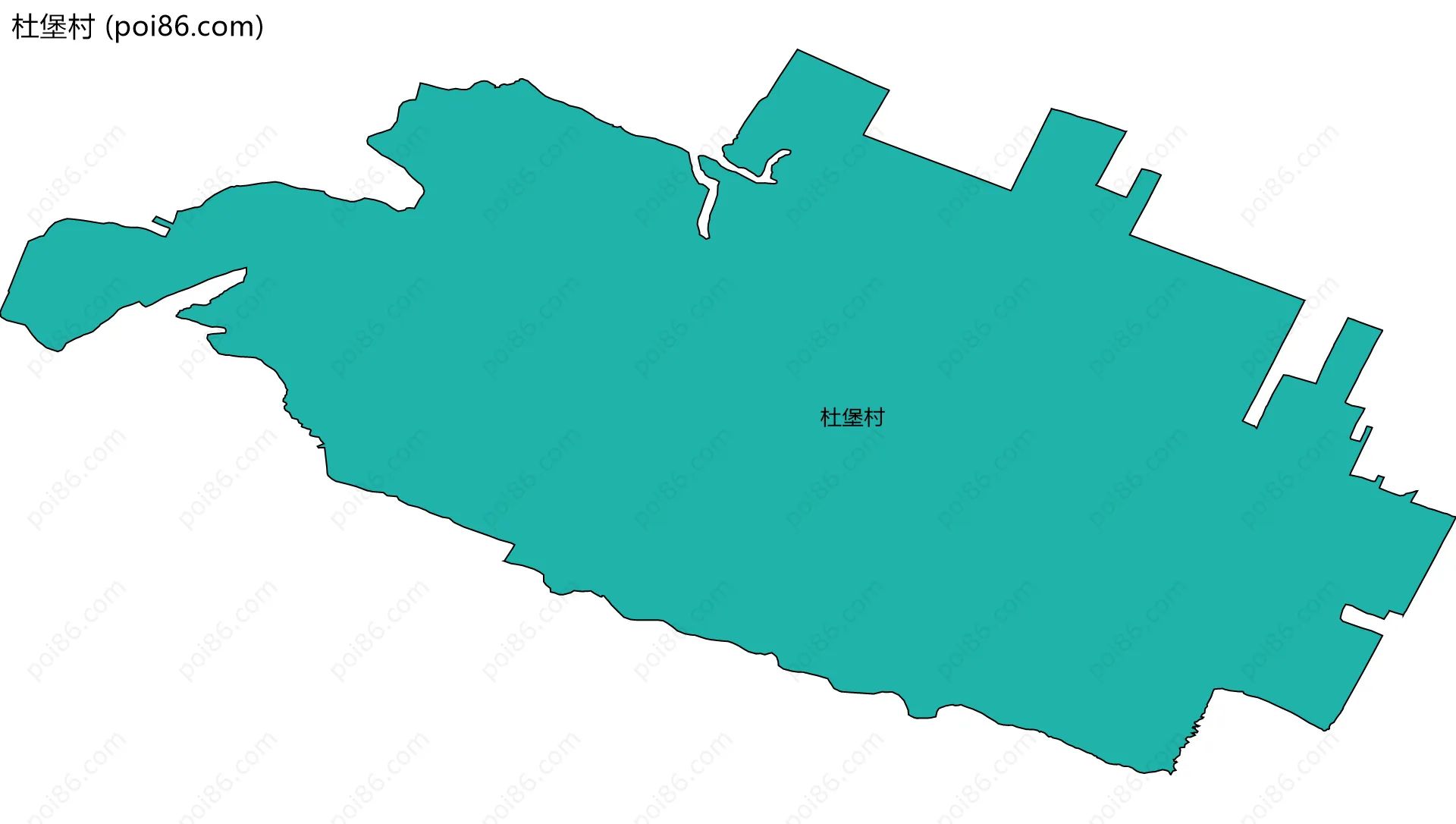 杜堡村边界地图