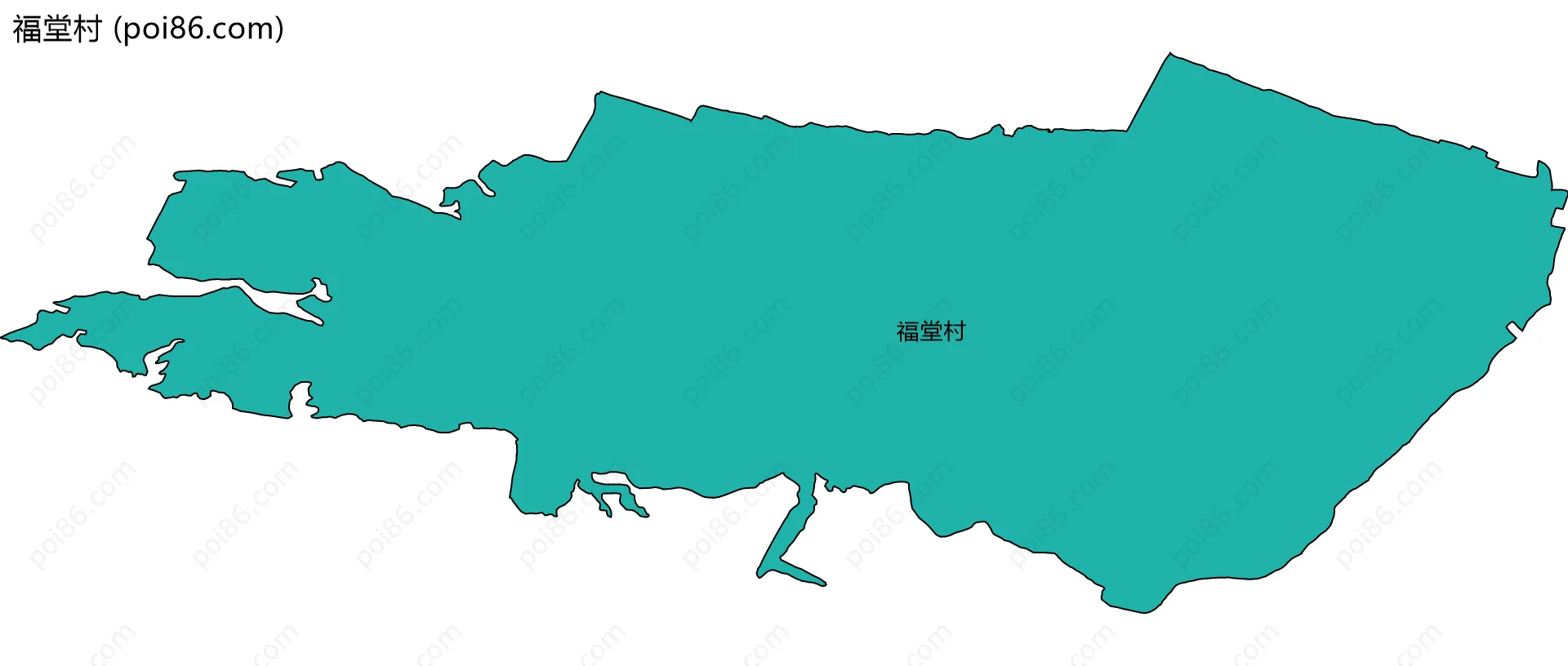 福堂村边界地图