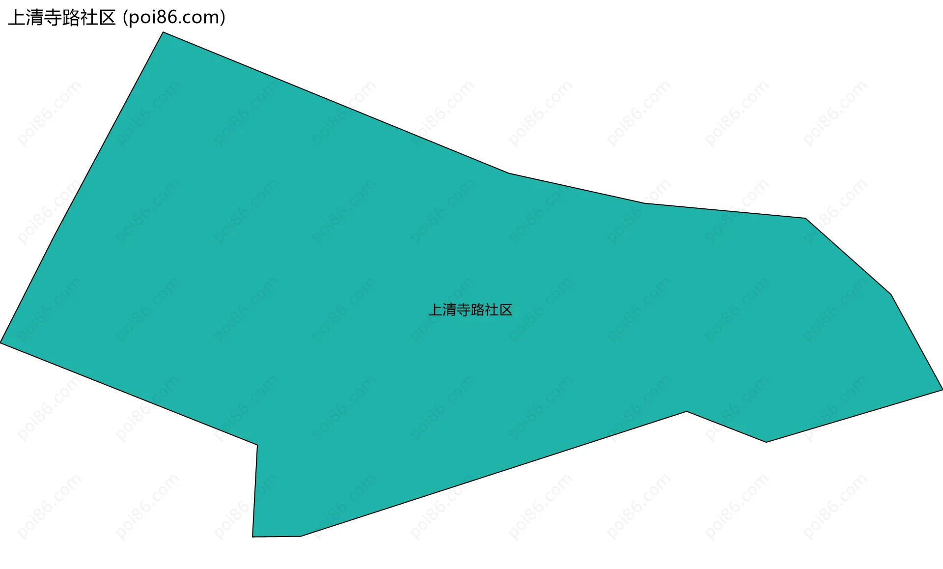 上清寺路社区边界地图