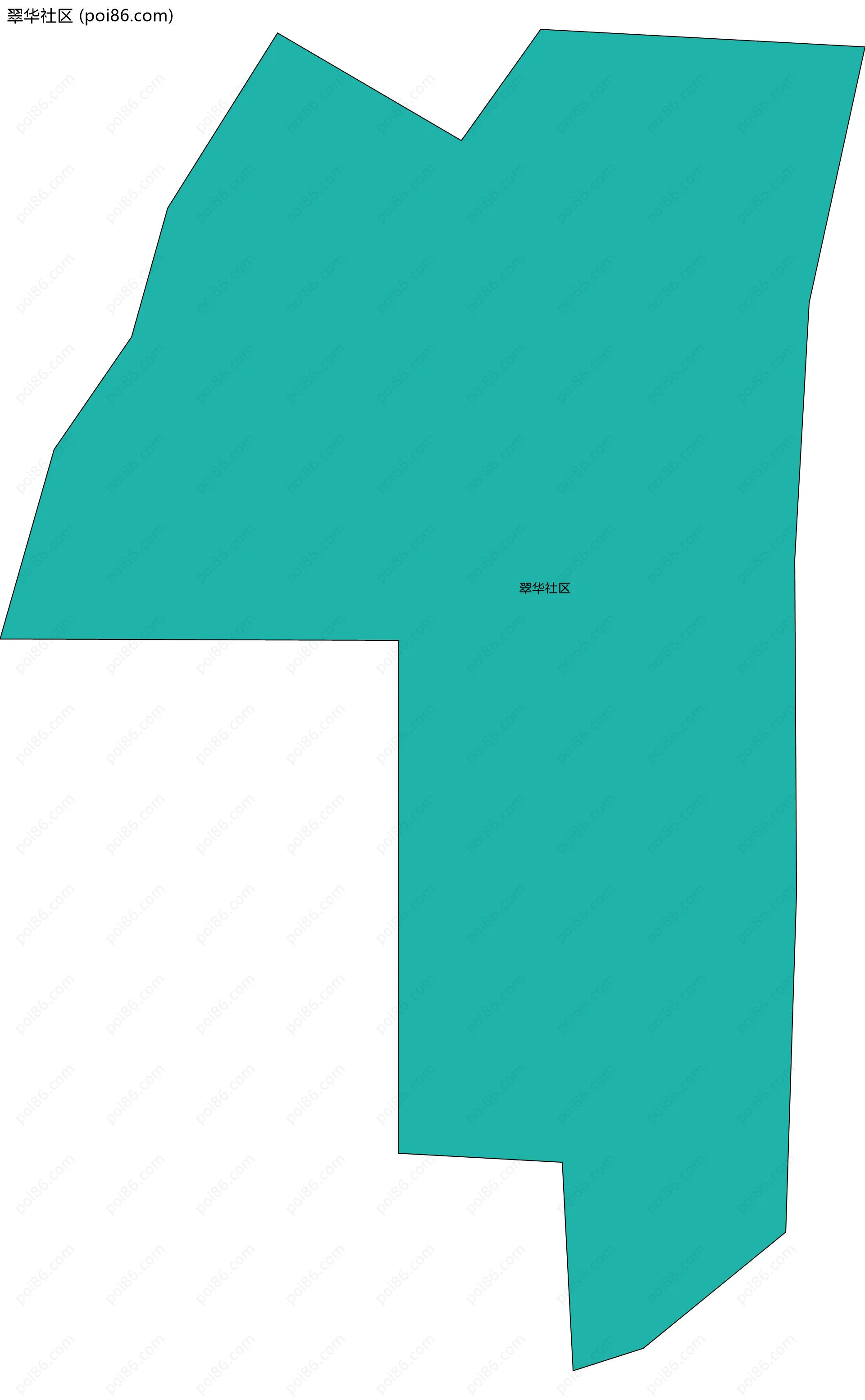 翠华社区边界地图