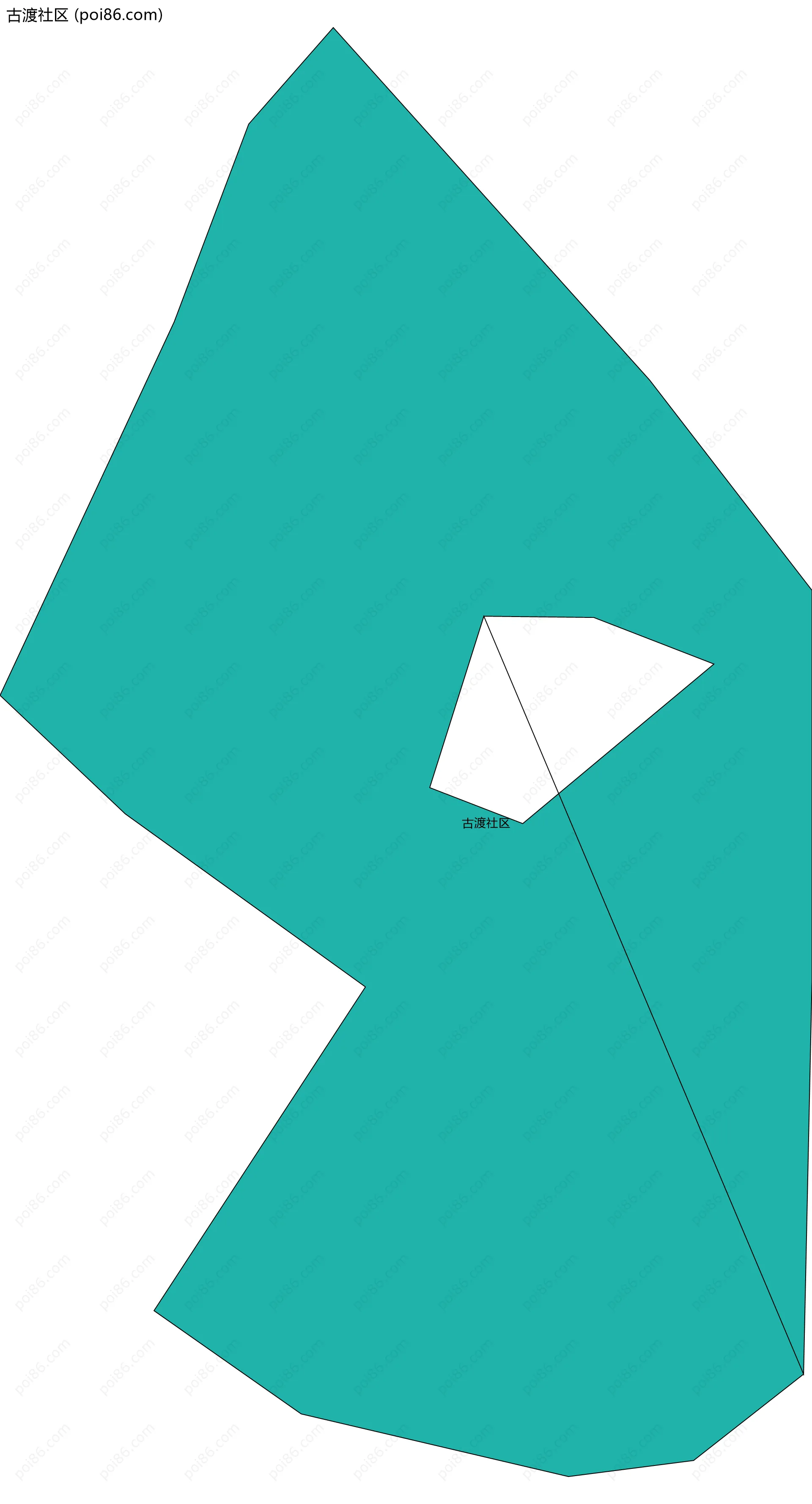 古渡社区边界地图