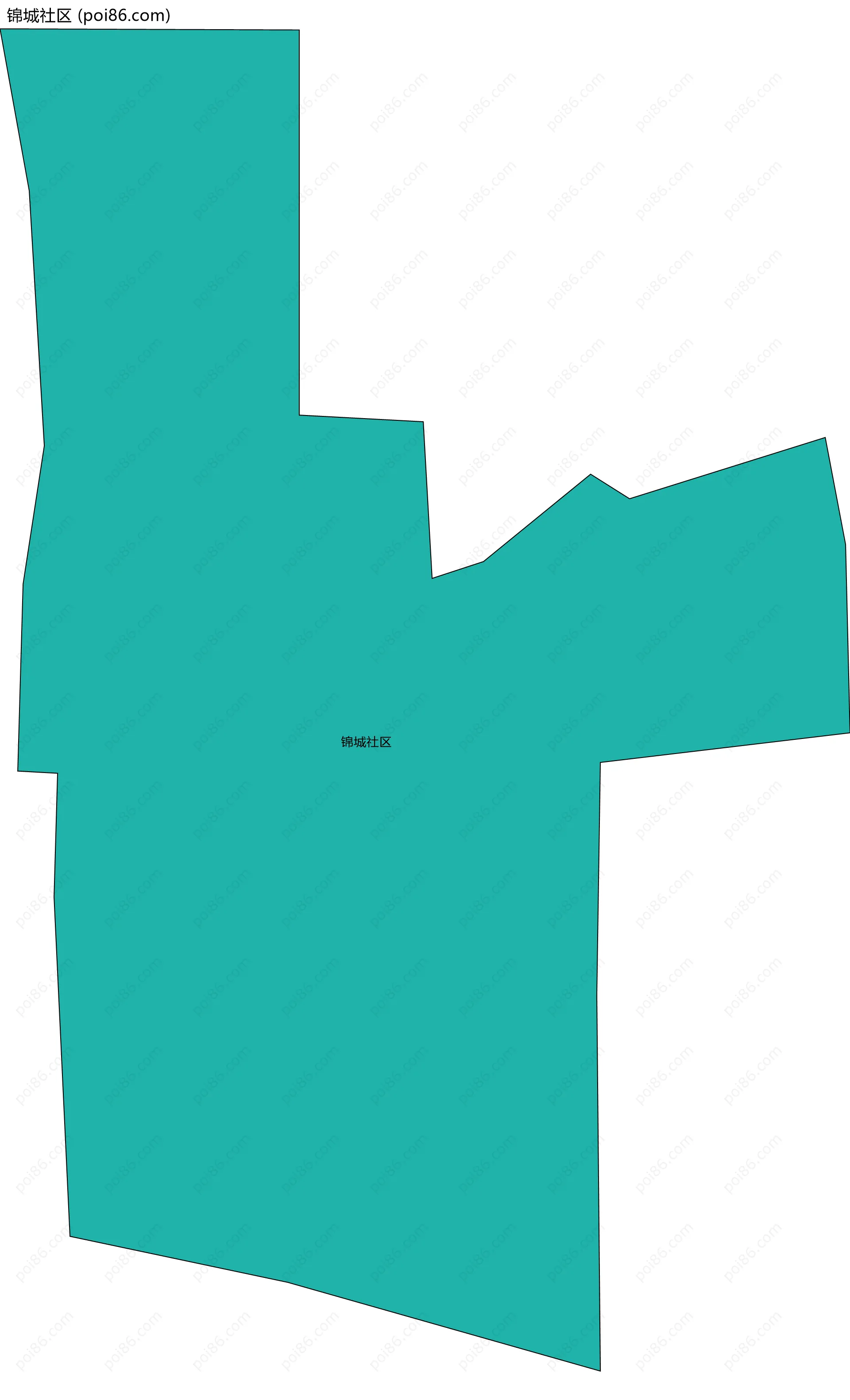 锦城社区边界地图