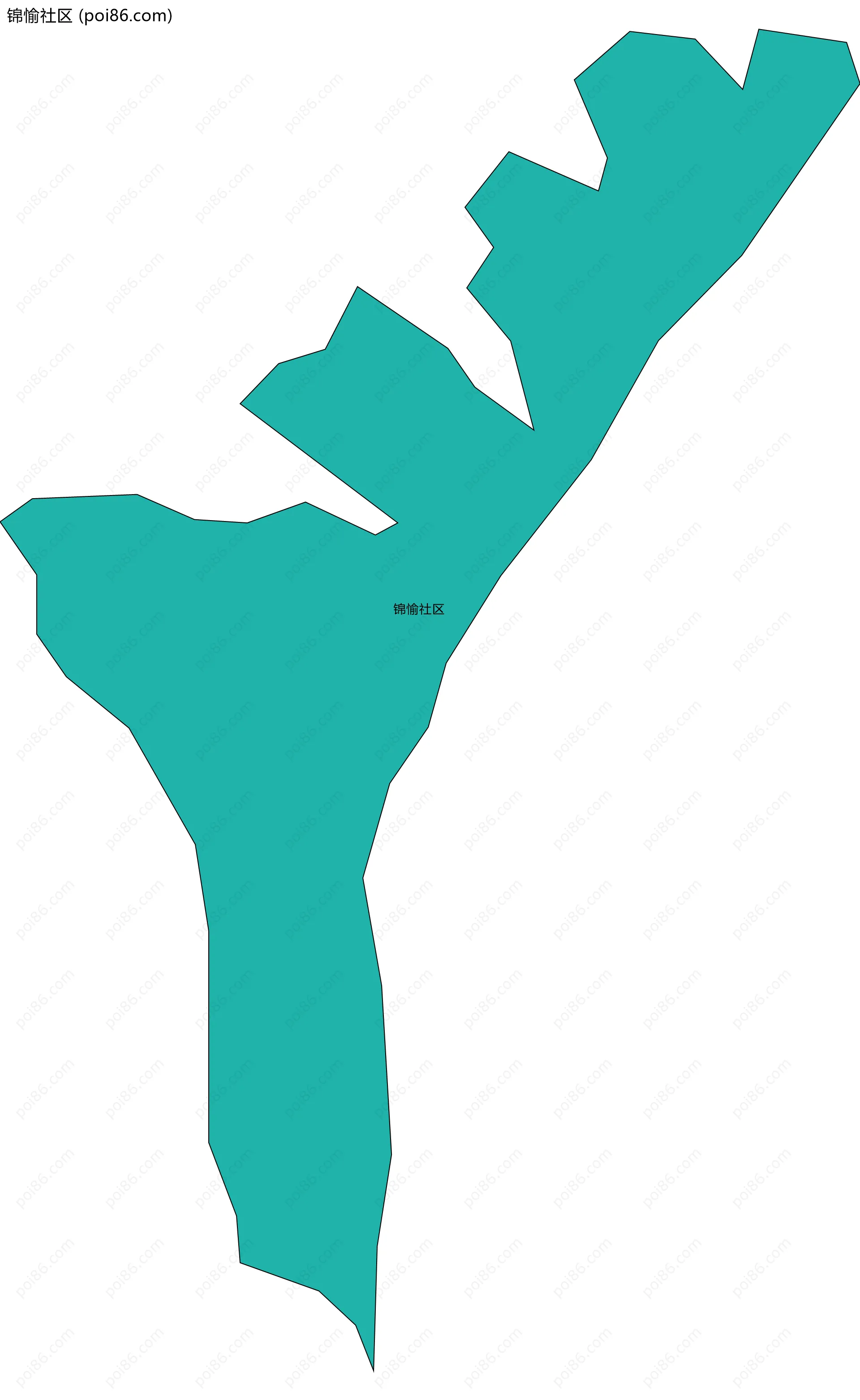 锦愉社区边界地图