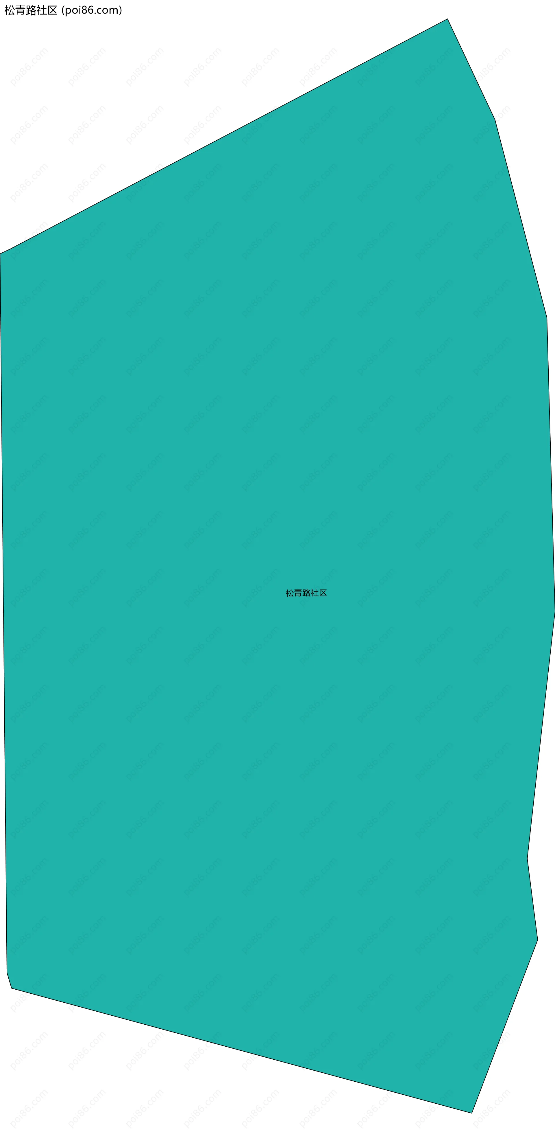 松青路社区边界地图