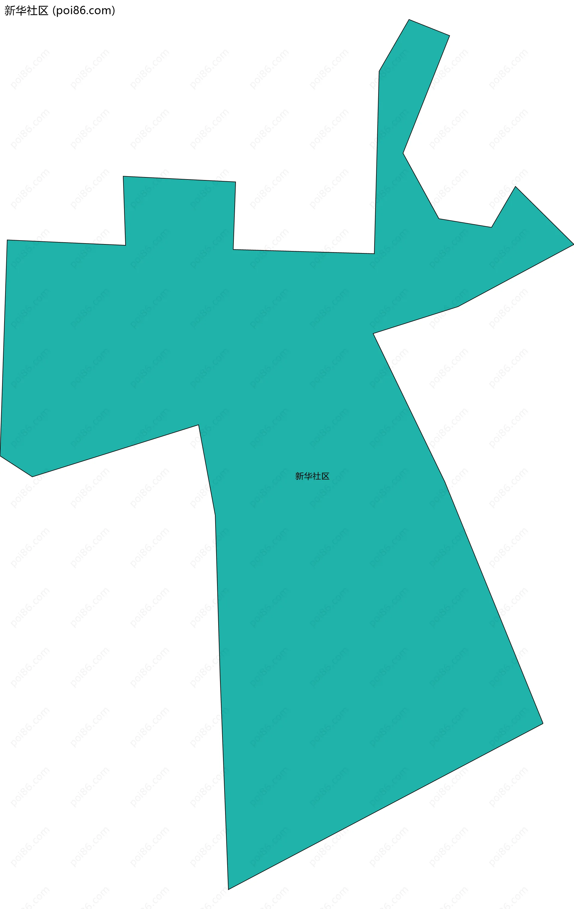 新华社区边界地图