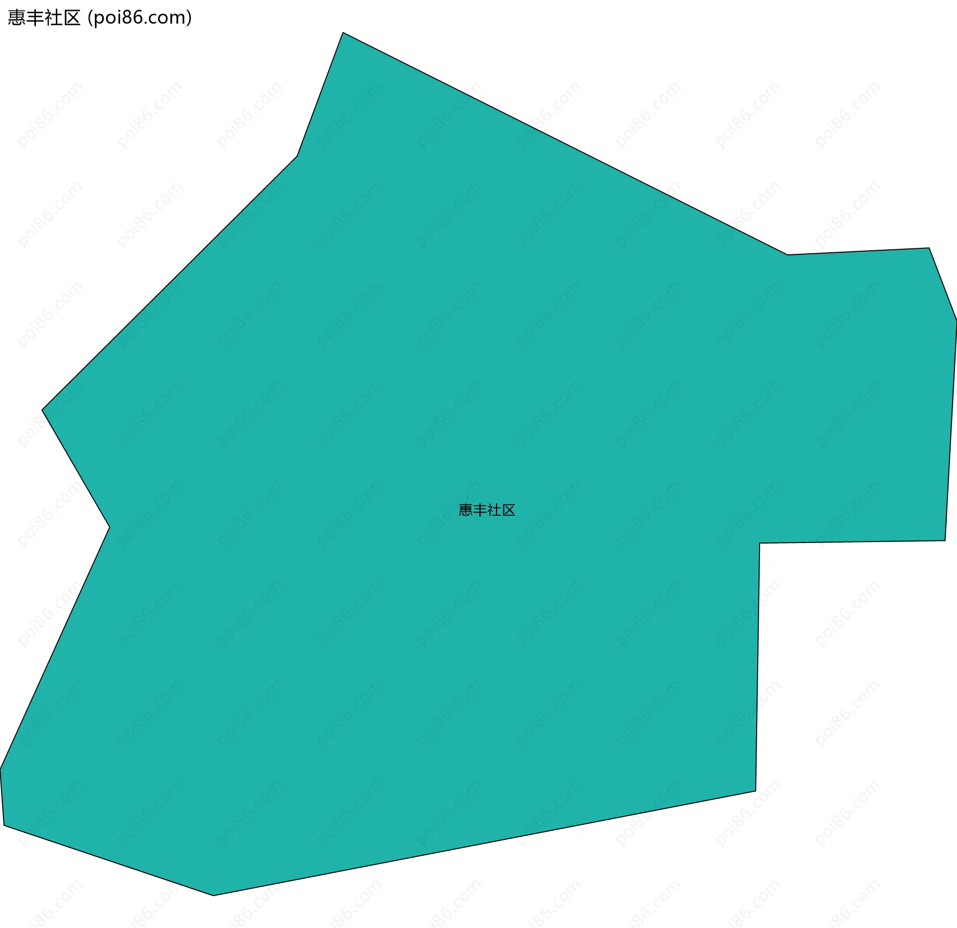 惠丰社区边界地图